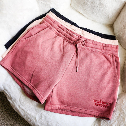 Read More Scroll Less Embroidered Shorts - The Bean Workshop - shorts