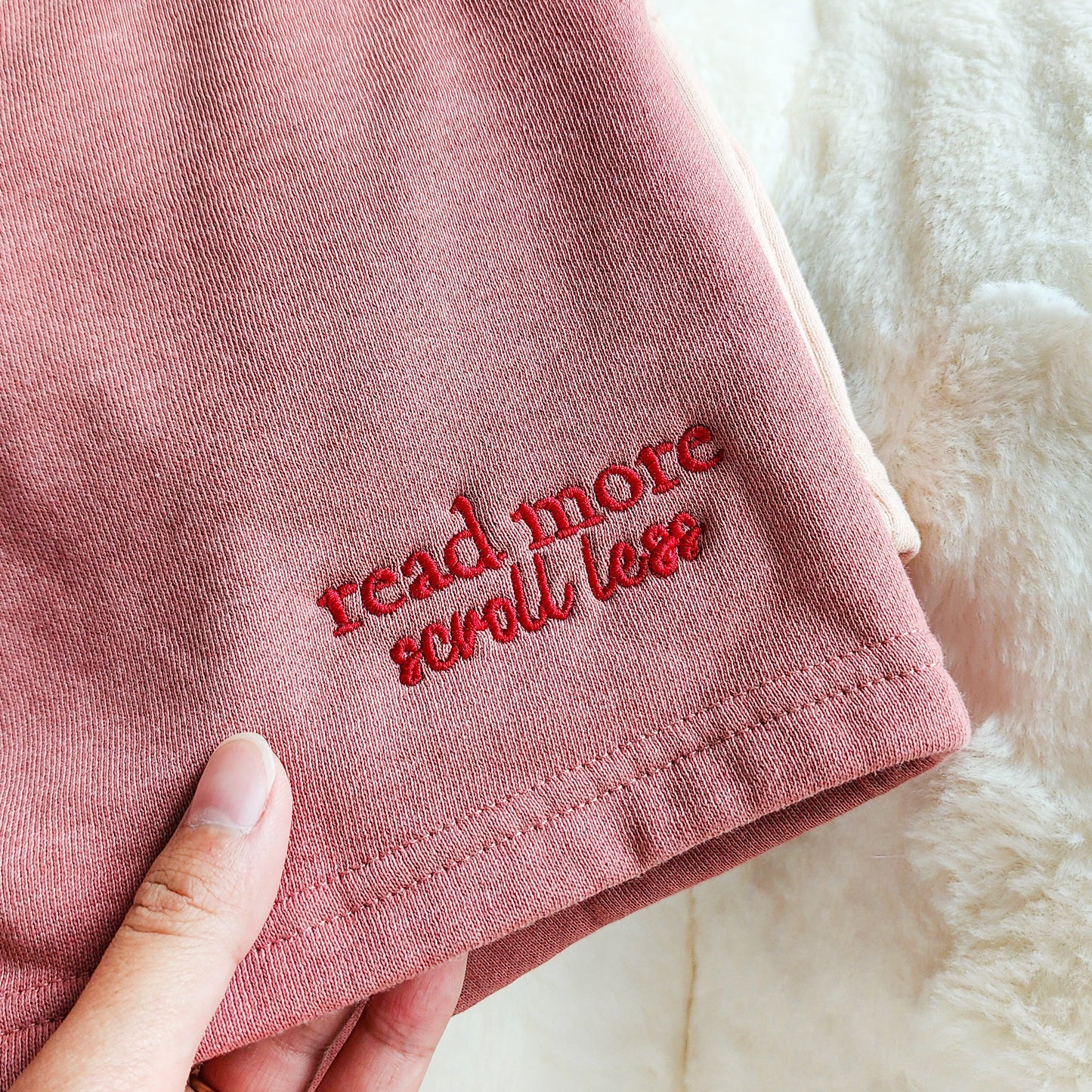 Read More Scroll Less Embroidered Shorts - The Bean Workshop - shorts