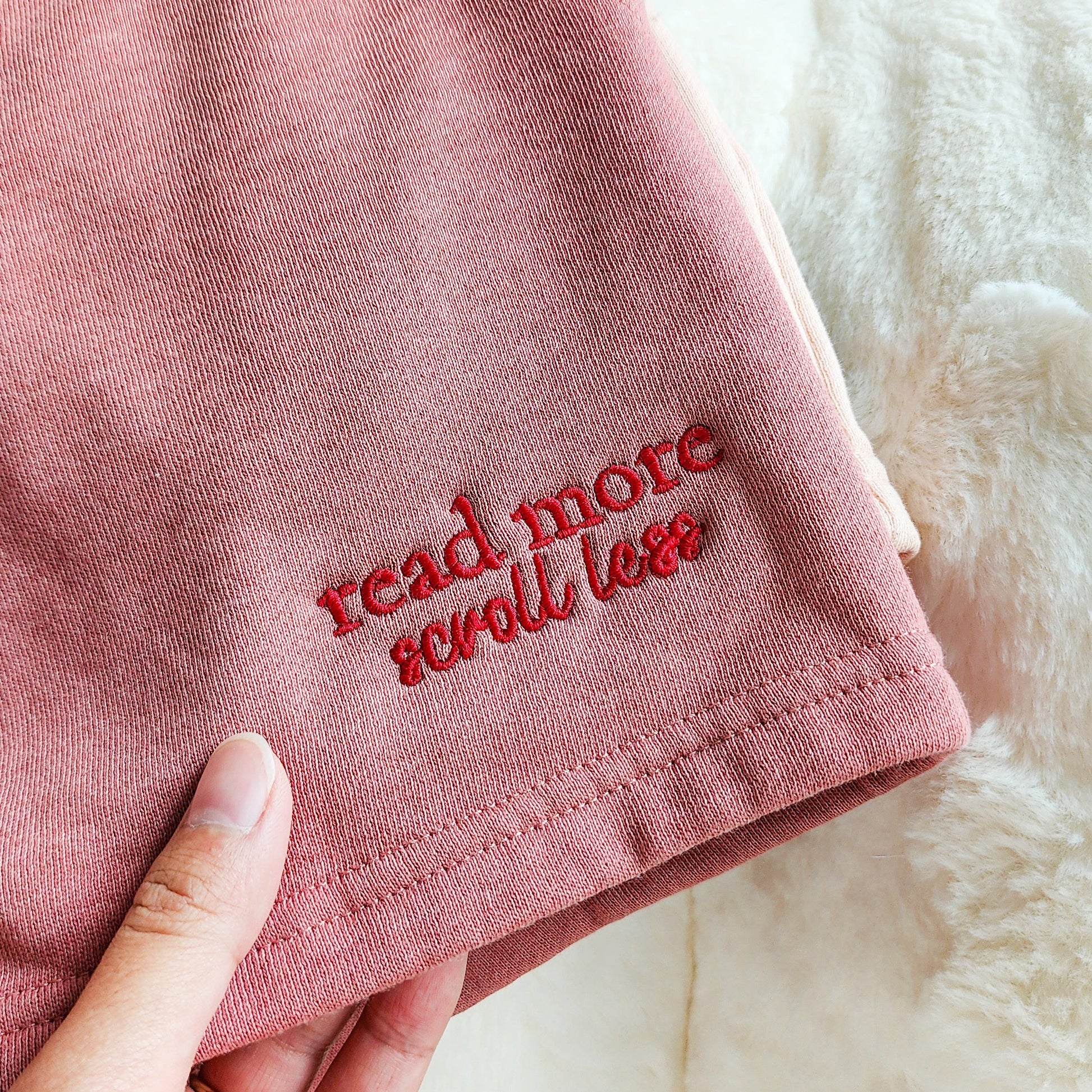 Read More Scroll Less Embroidered Shorts - The Bean Workshop - shorts