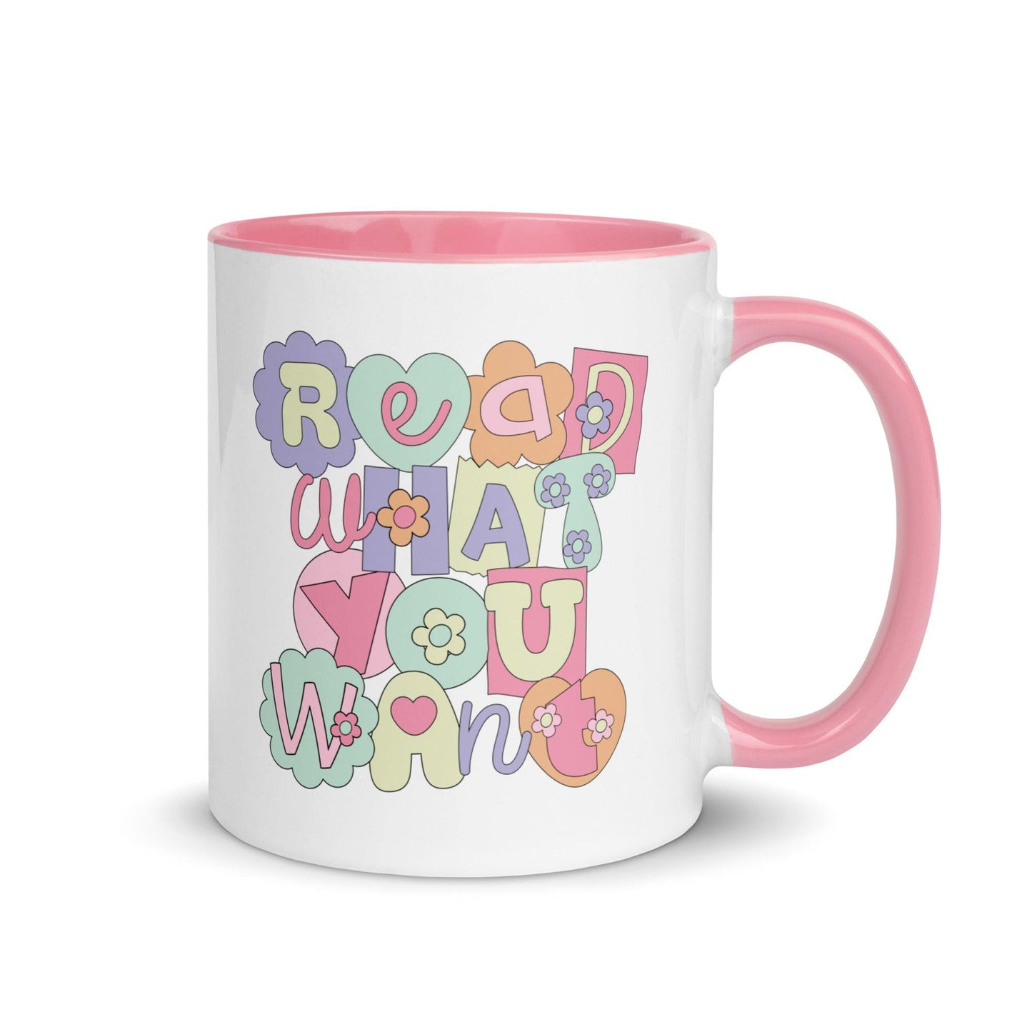 Read What You Want Mug - The Bean Workshop - book lover, ceramic mug, mug, read everyday, read what you want, valentine, Valentine's Day Picks