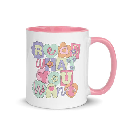 Read What You Want Mug - The Bean Workshop - book lover, ceramic mug, mug, read everyday, read what you want, valentine, Valentine's Day Picks
