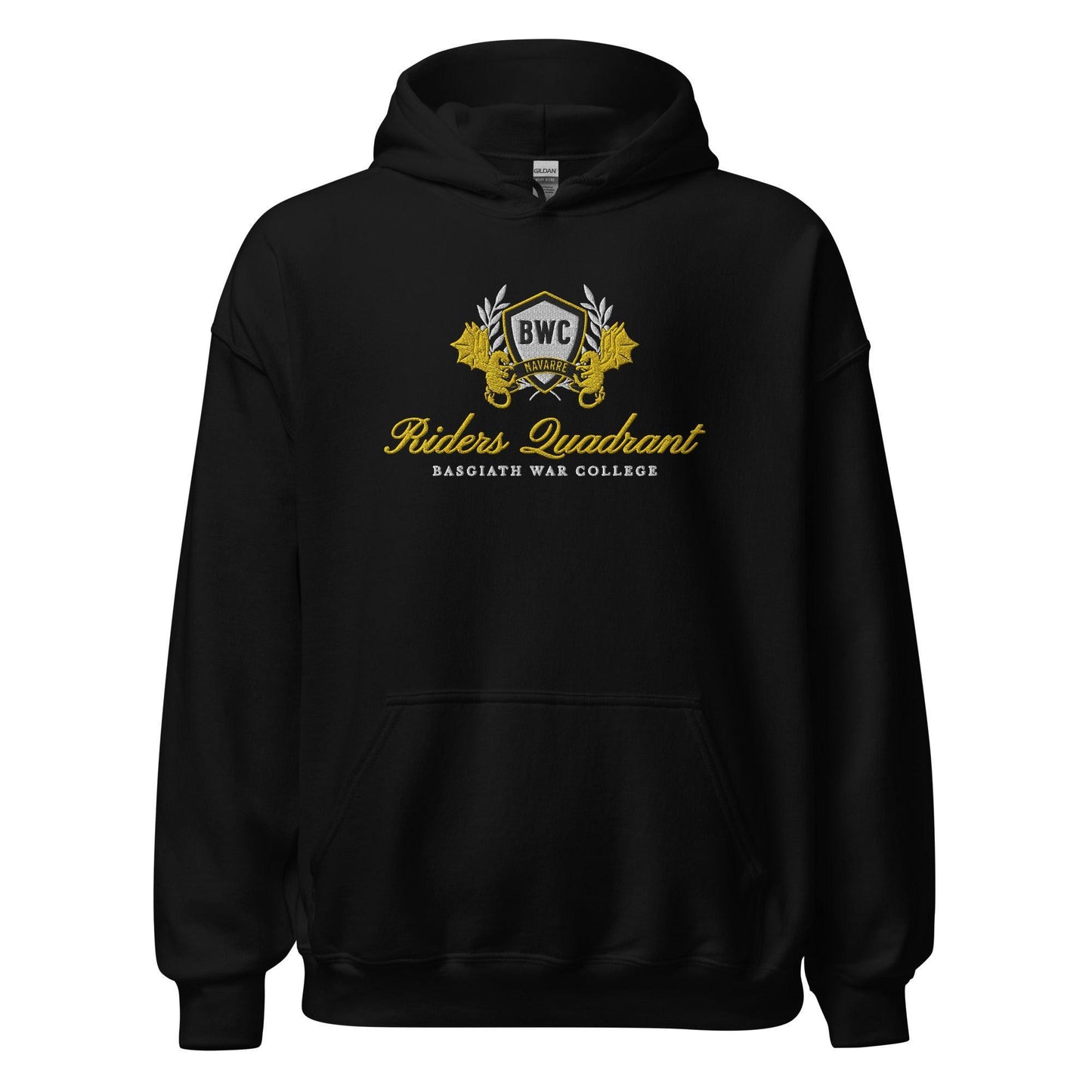 Riders Quadrant Embroidered Hoodie - The Bean Workshop - embroidered, fourth wing, hoodie, rebecca yarros