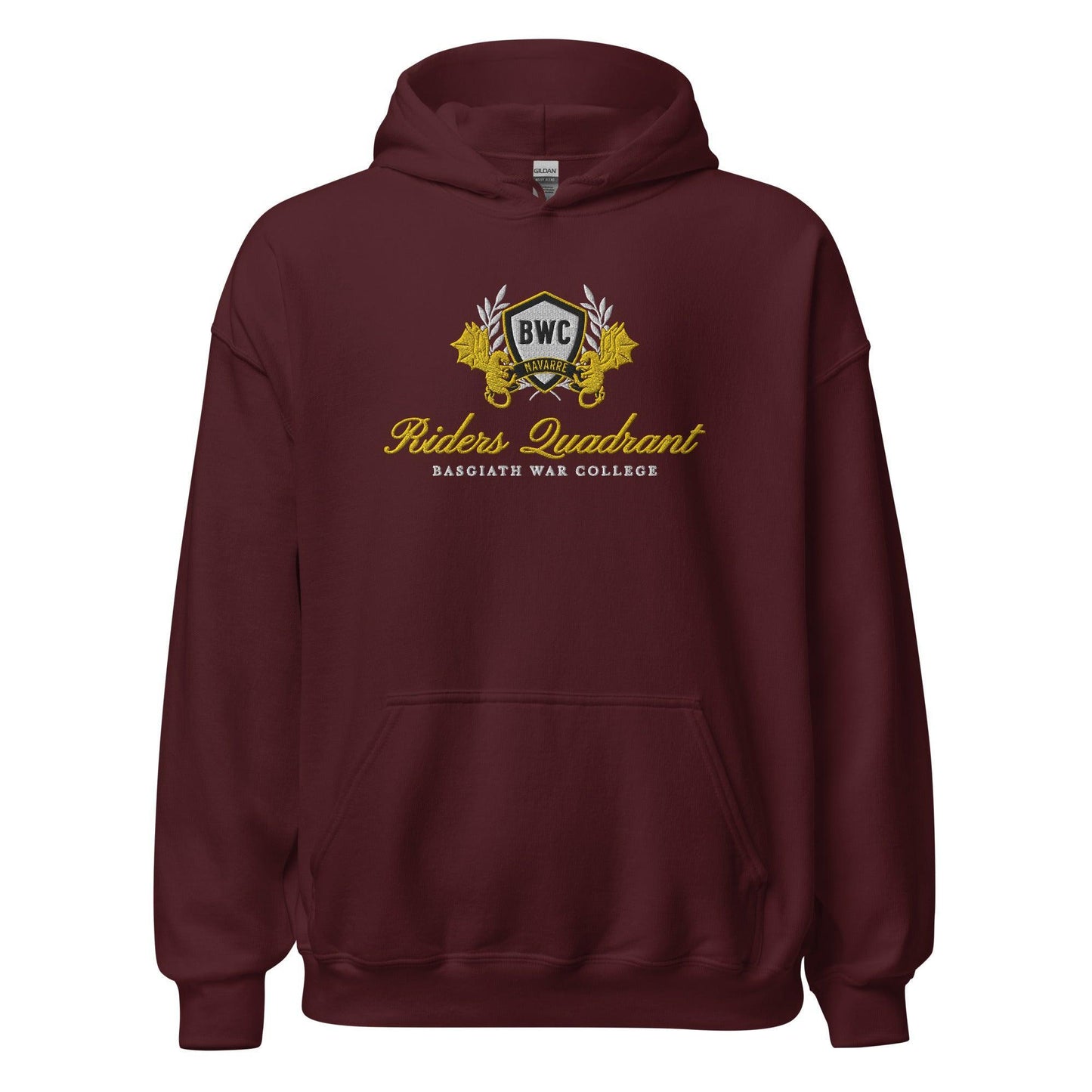 Riders Quadrant Embroidered Hoodie - The Bean Workshop - embroidered, fourth wing, hoodie, rebecca yarros