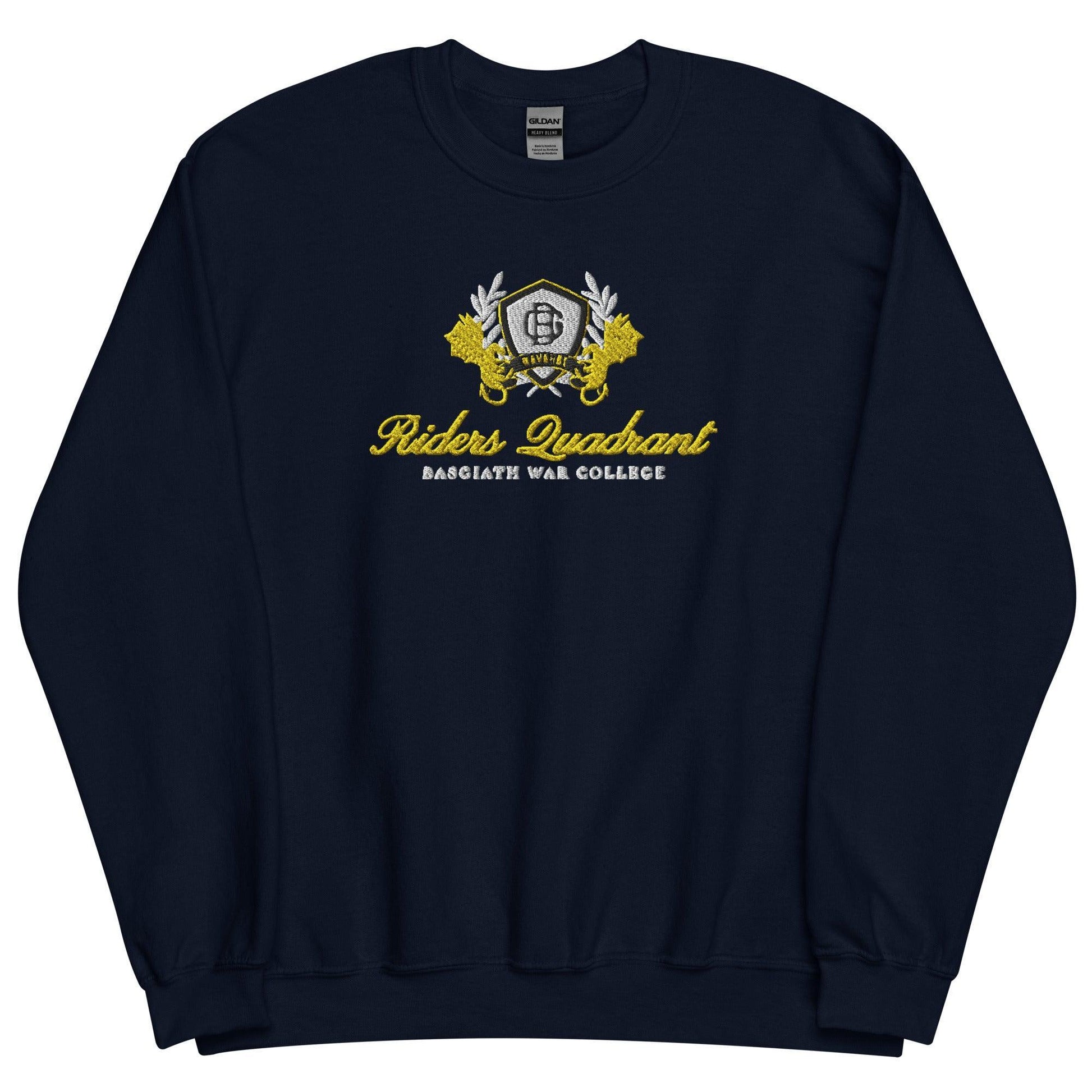Riders Quadrant Embroidered Sweatshirt - The Bean Workshop - embroidered, fourth wing, rebecca yarros, sweatshirt