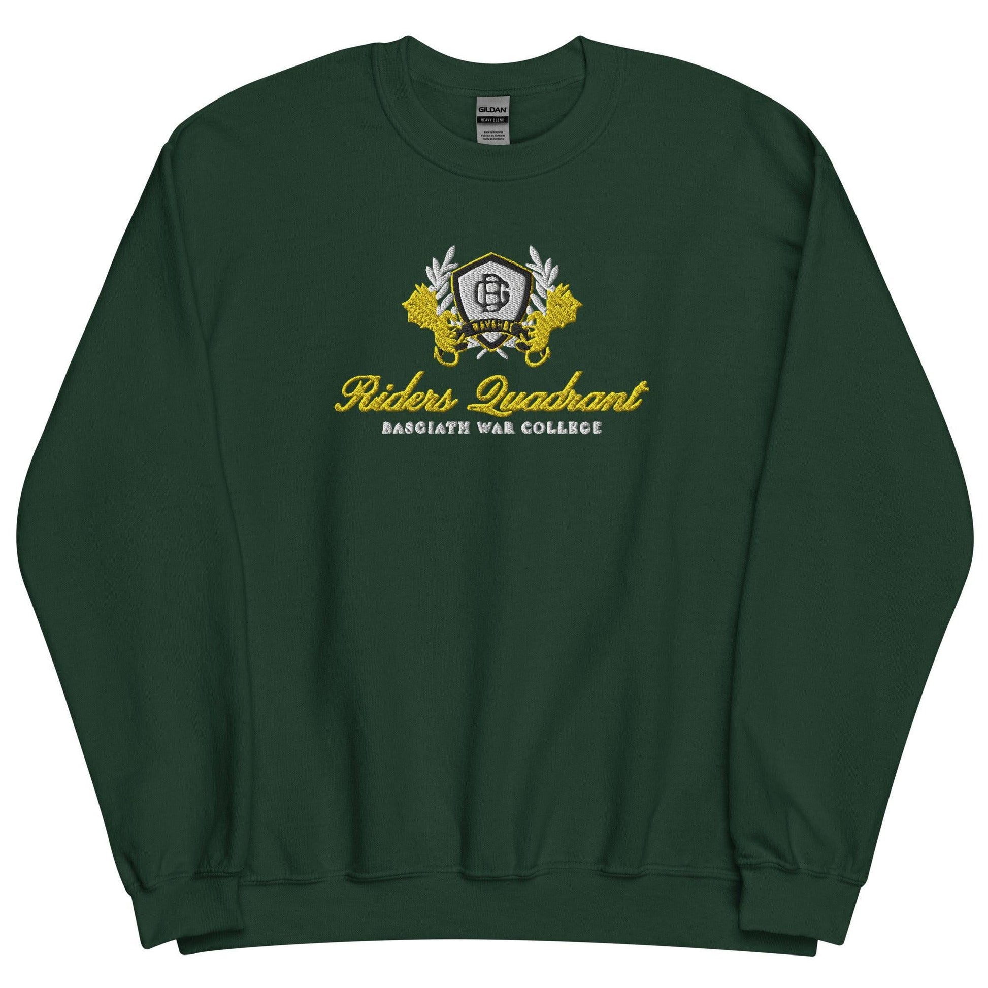 Riders Quadrant Embroidered Sweatshirt - The Bean Workshop - embroidered, fourth wing, rebecca yarros, sweatshirt
