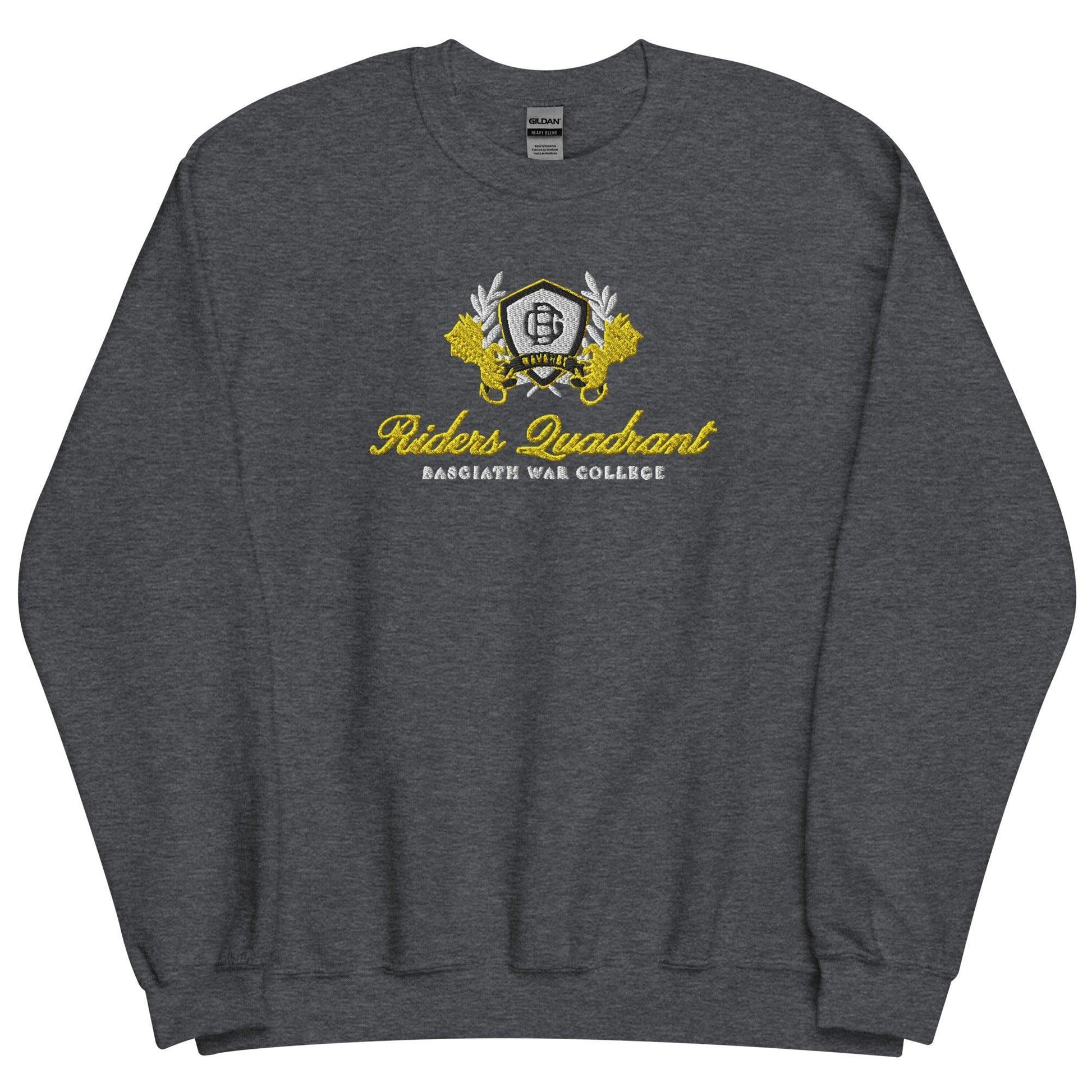 Riders Quadrant Embroidered Sweatshirt - The Bean Workshop - embroidered, fourth wing, rebecca yarros, sweatshirt