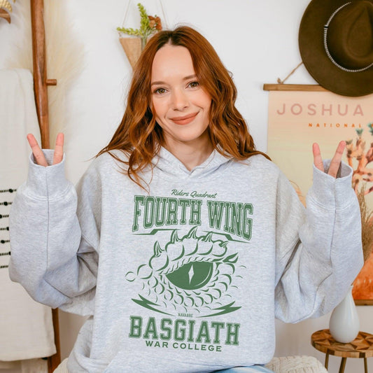 Riders Quadrant Fourth Wing Hoodie - The Bean Workshop - Fourth Wing, hoodie, Rebecca Yarros, Riders Quadrant, The Empyrean