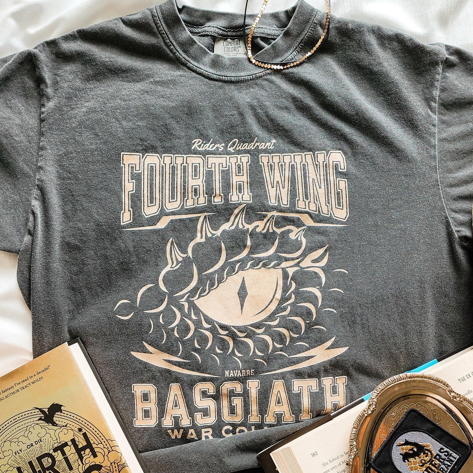 Riders Quadrant Tee Shirt - The Bean Workshop - box tee, fourth wing, rebecca yarros