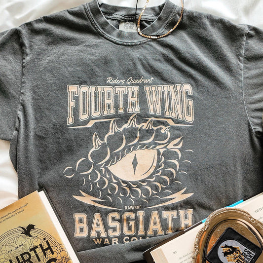 Riders Quadrant Tee Shirt - The Bean Workshop - box tee, fourth wing, rebecca yarros