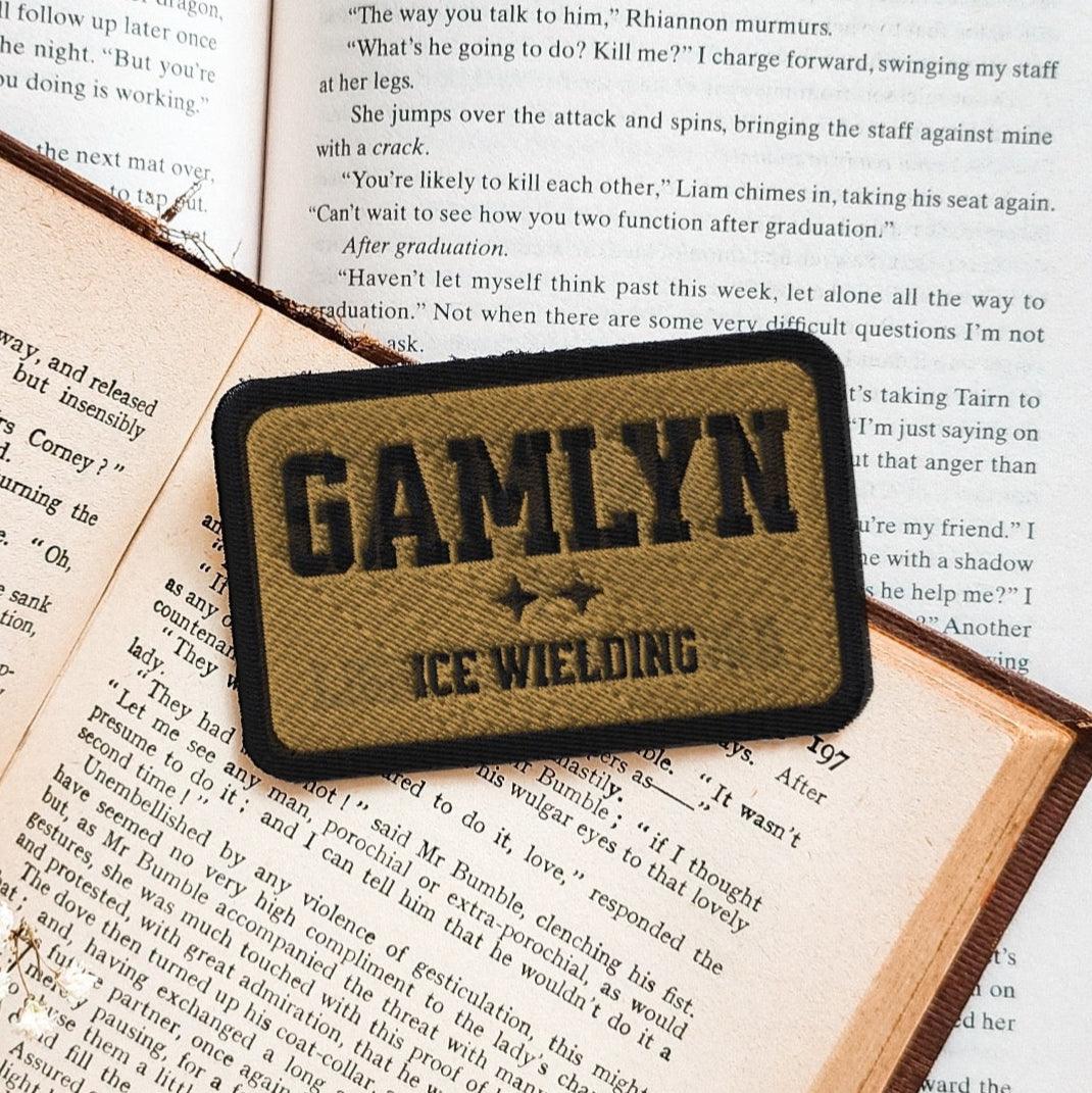 Ridoc Gamlyn Embroidered Name Tag - The Bean Workshop - embroidered, fourth wing, patch, rebecca yarros, ridoc gamlyn