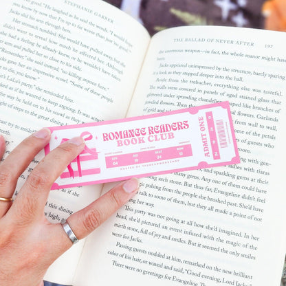 Romance Readers Book Club Bookmark - The Bean Workshop - book club, bookmark, romance readers