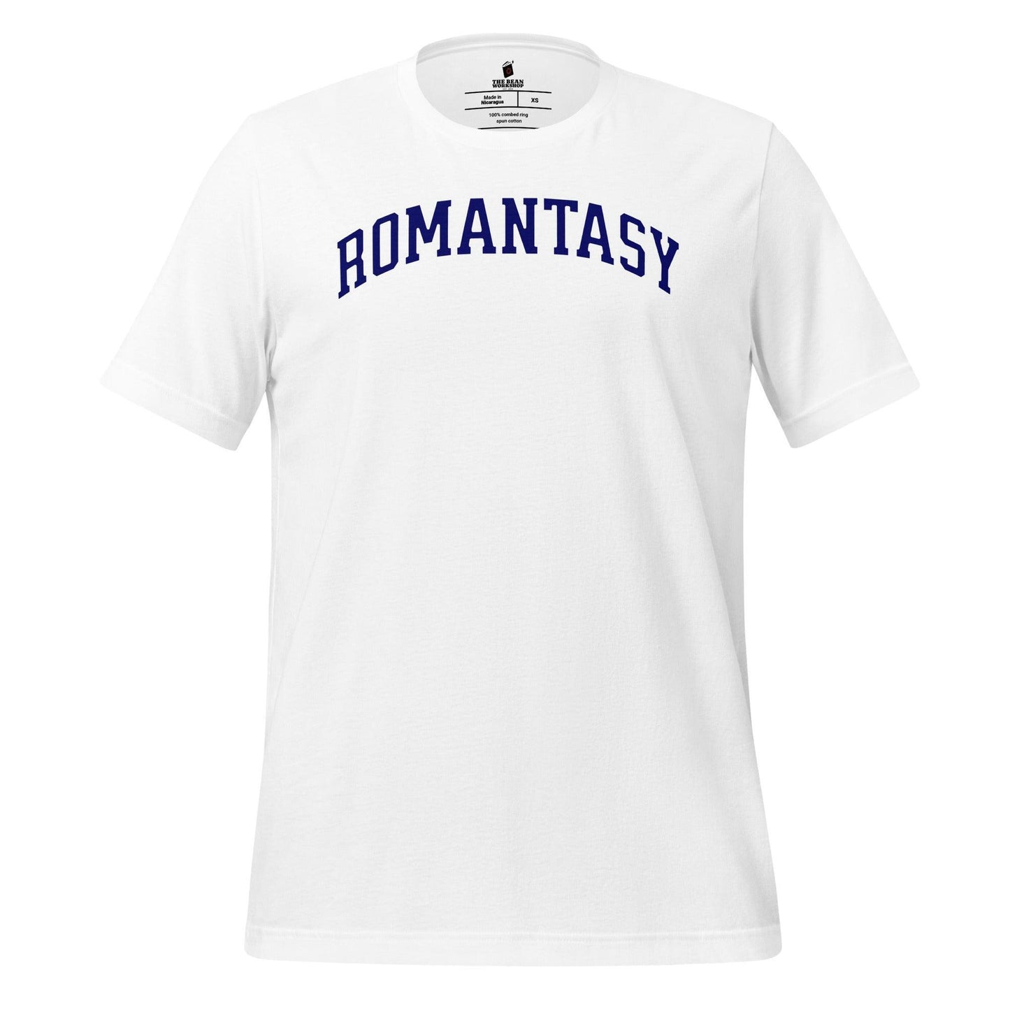 Romantasy T-Shirt - The Bean Workshop - book lover, bookish, collegiate, minimalistic, read everyday, t-shirt