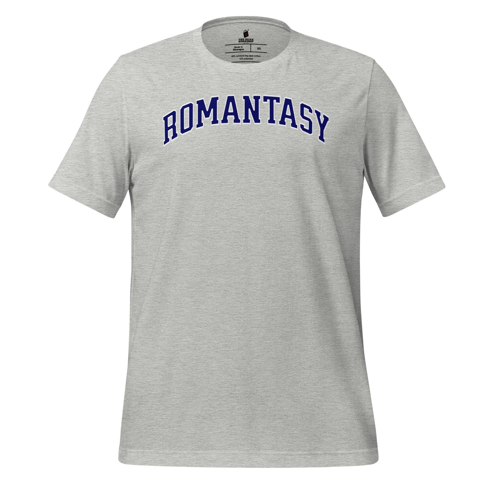 Romantasy T-Shirt - The Bean Workshop - book lover, bookish, collegiate, minimalistic, t-shirt