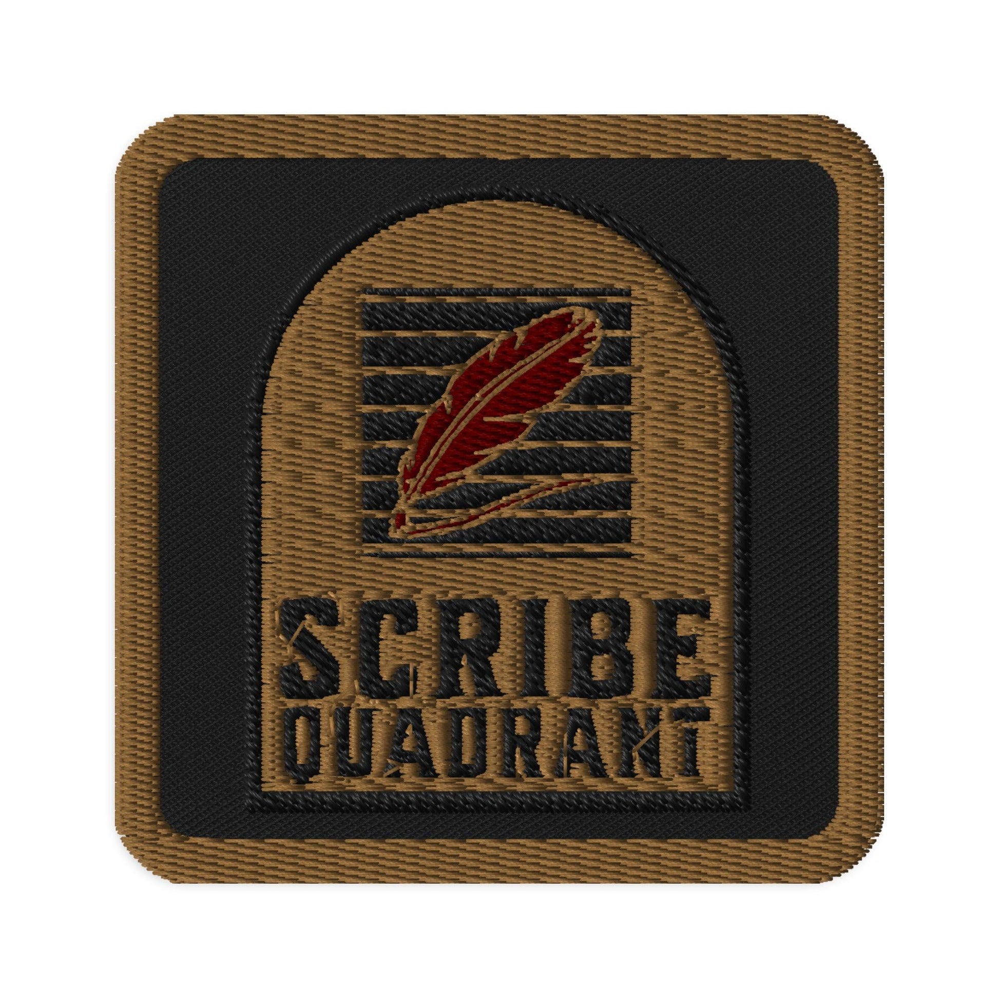 Scribe Quadrant Embroidered Patch - The Bean Workshop - embroidered, fourth wing, patch, rebecca yarros