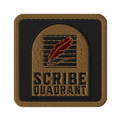Scribe Quadrant Embroidered Patch - The Bean Workshop - embroidered, fourth wing, patch, rebecca yarros