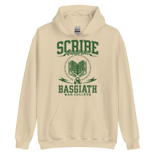 Scribe Quadrant Hooded Sweatshirt - The Bean Workshop - Fourth Wing, hoodie, Rebecca Yarros, Scribe Quadrant, The Empyrean