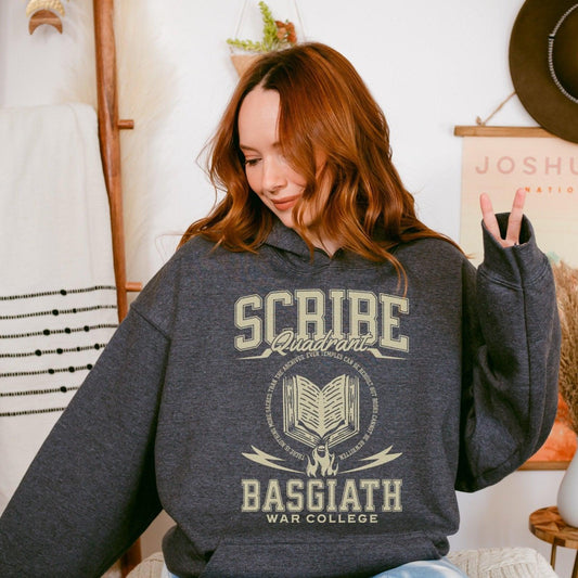 Scribe Quadrant Hoodie - The Bean Workshop - Fourth Wing, hoodie, Rebecca Yarros, Scribe Quadrant, The Empyrean
