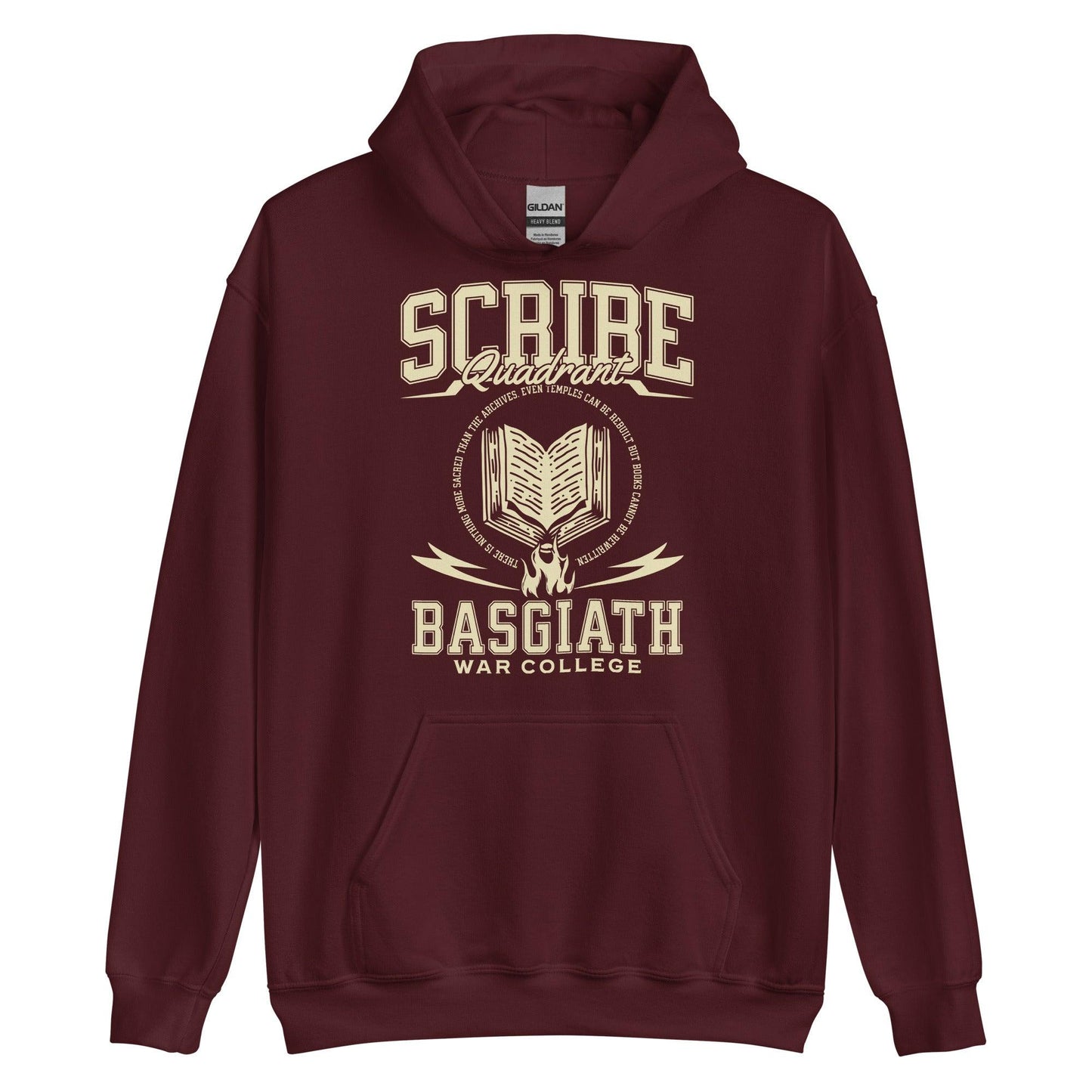 Scribe Quadrant Hoodie - The Bean Workshop - Fourth Wing, hoodie, Rebecca Yarros, Scribe Quadrant, The Empyrean