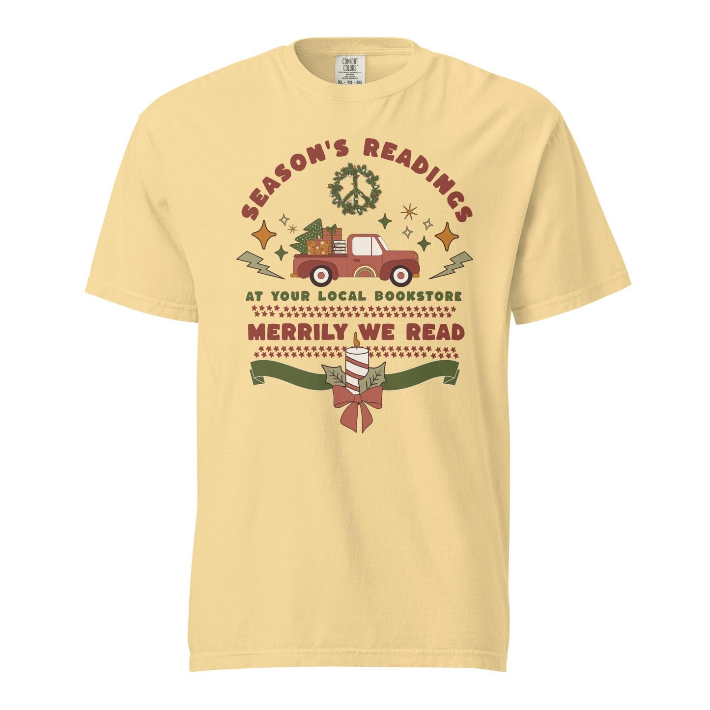 Season's Readings Christmas at Your Local Bookstore T-shirt - The Bean Workshop - bookish, Christmas, Season's Readings, t-shirt, Tee