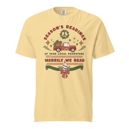 Season's Readings Christmas at Your Local Bookstore T-shirt - The Bean Workshop - bookish, Christmas, Season's Readings, t-shirt, Tee
