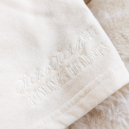 Secret Society for Romance Readers Embroidered Shorts - The Bean Workshop - romance readers, shorts