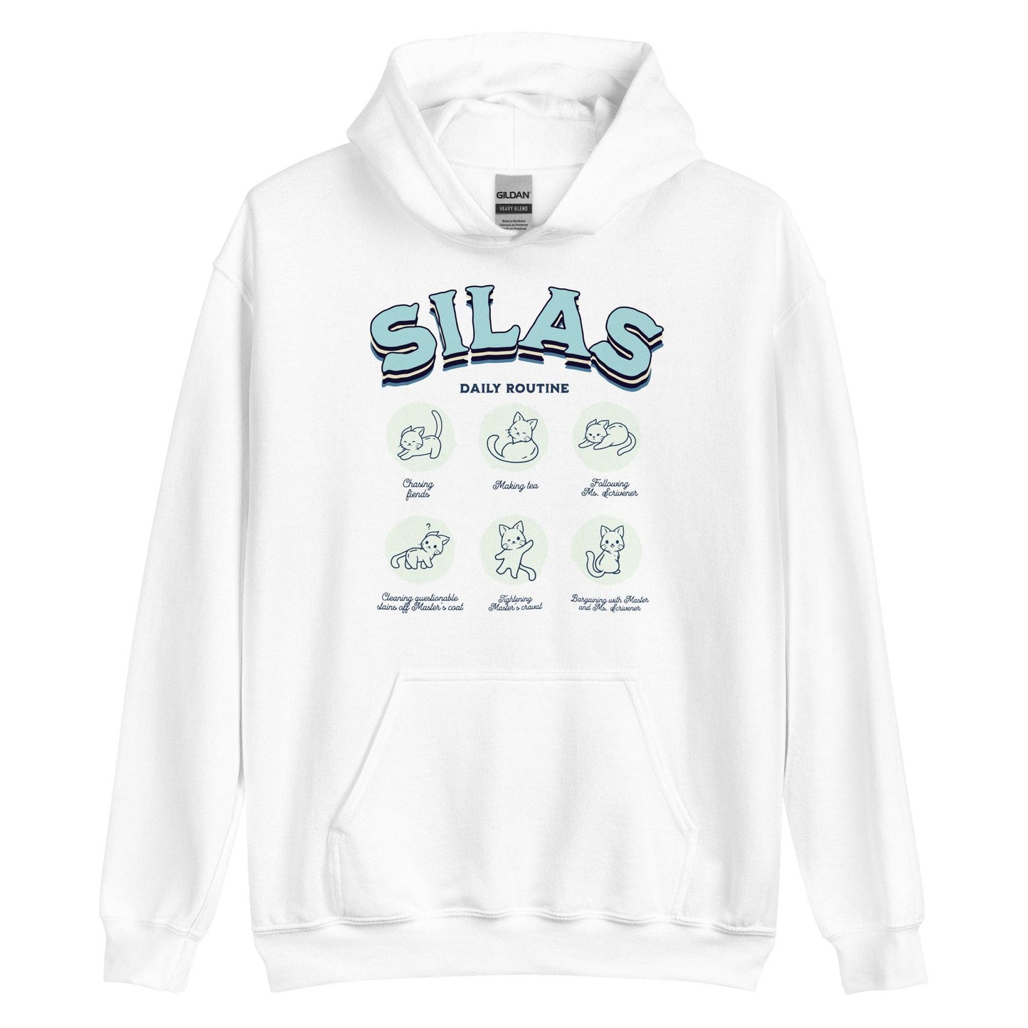 Silas Daily Routine Hoodie - The Bean Workshop - hoodie, Margaret Rogerson, Silas, Sorcery of Thorns