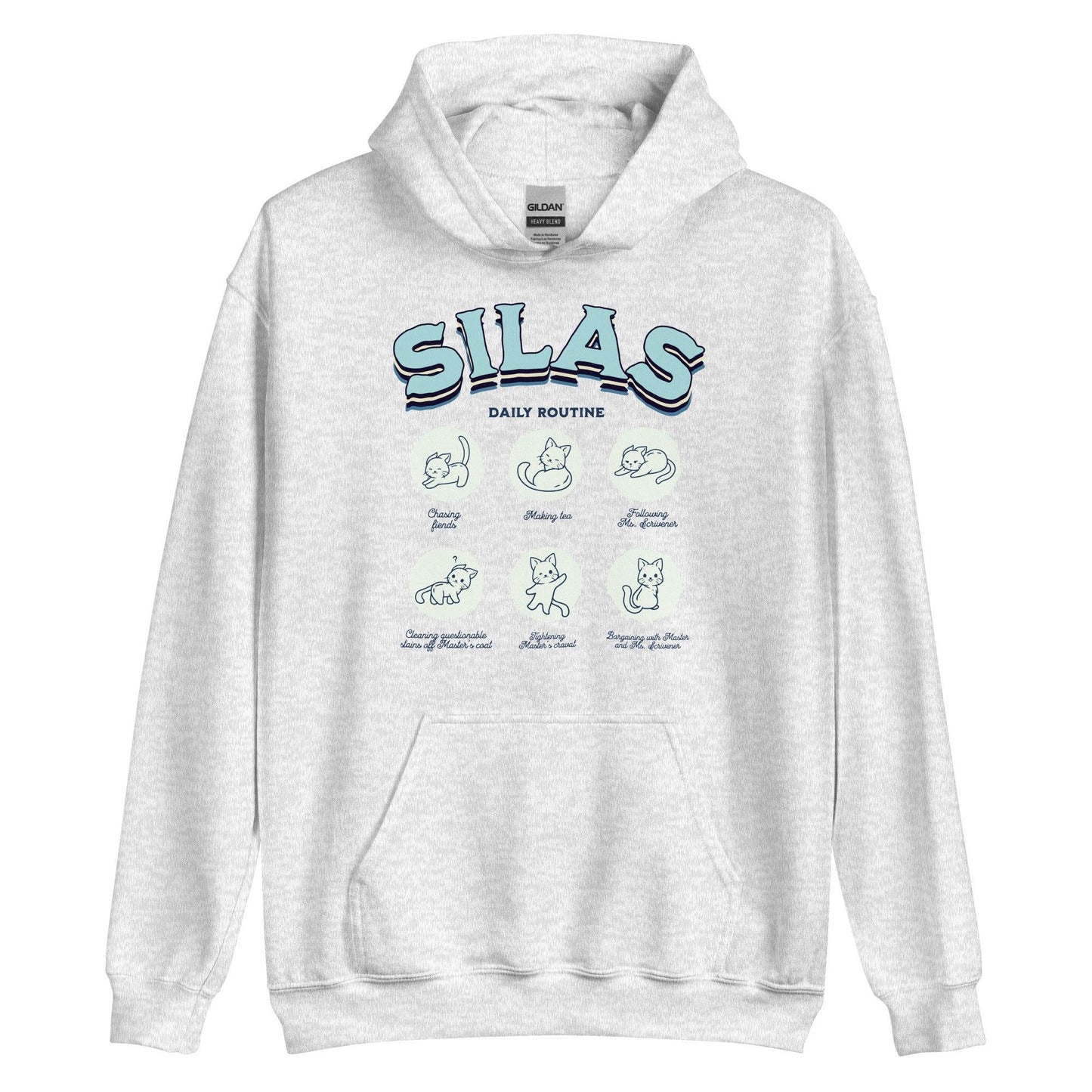 Silas Daily Routine Hoodie - The Bean Workshop - hoodie, Margaret Rogerson, Silas, Sorcery of Thorns