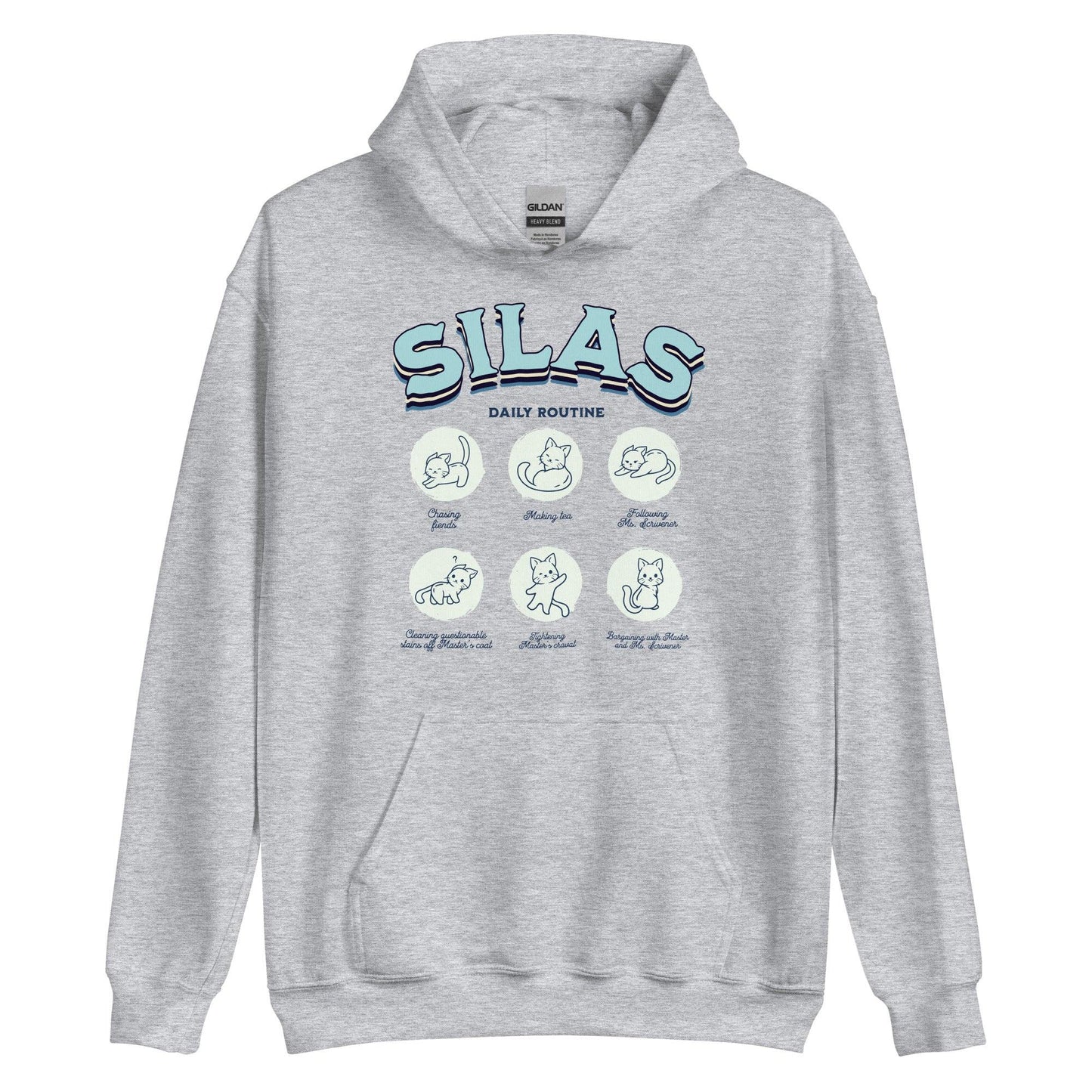 Silas Daily Routine Hoodie - The Bean Workshop - hoodie, Margaret Rogerson, Silas, Sorcery of Thorns