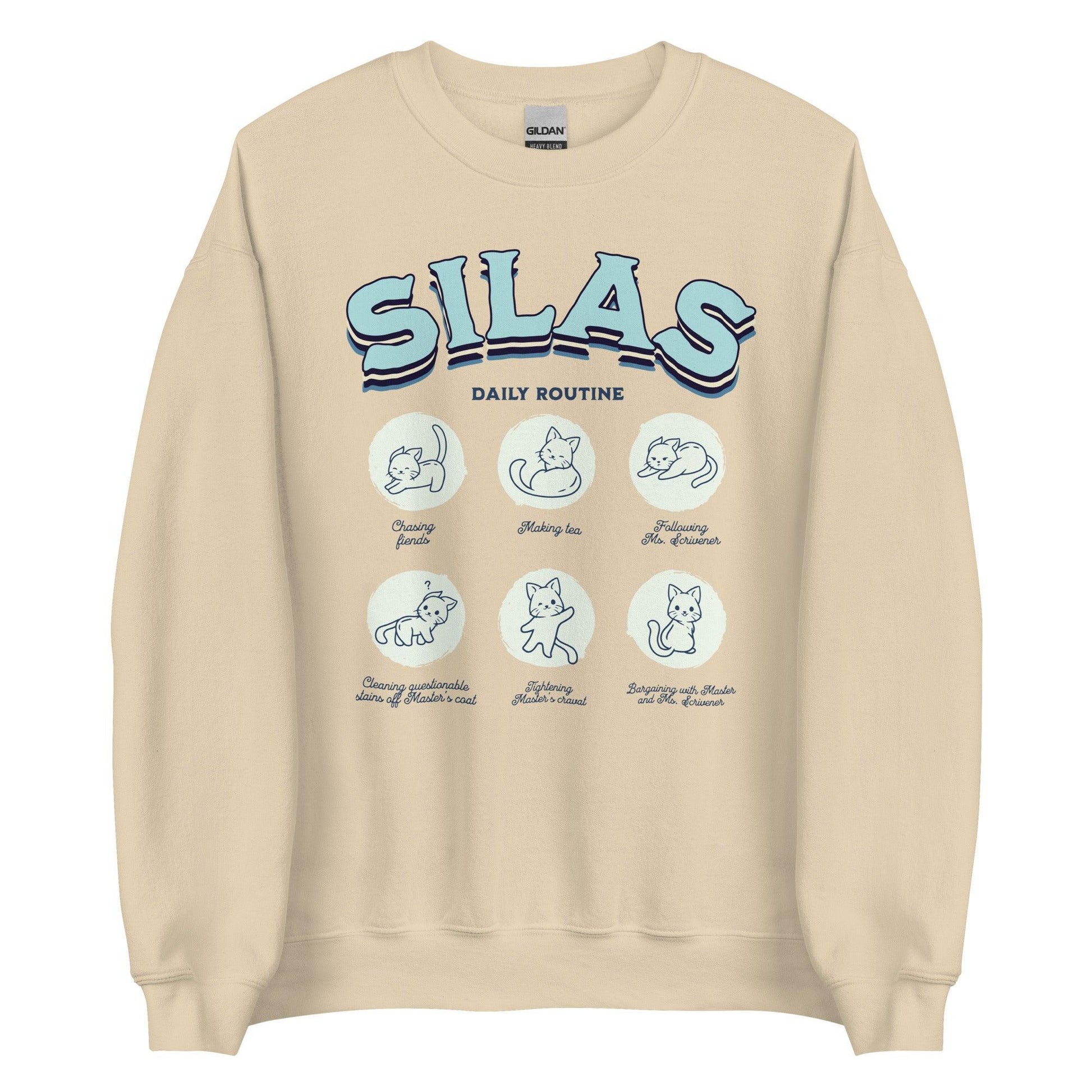 Silas Daily Routine Sweatshirt - The Bean Workshop - margaret rogerson, sorcery of thorns, sweatshirt