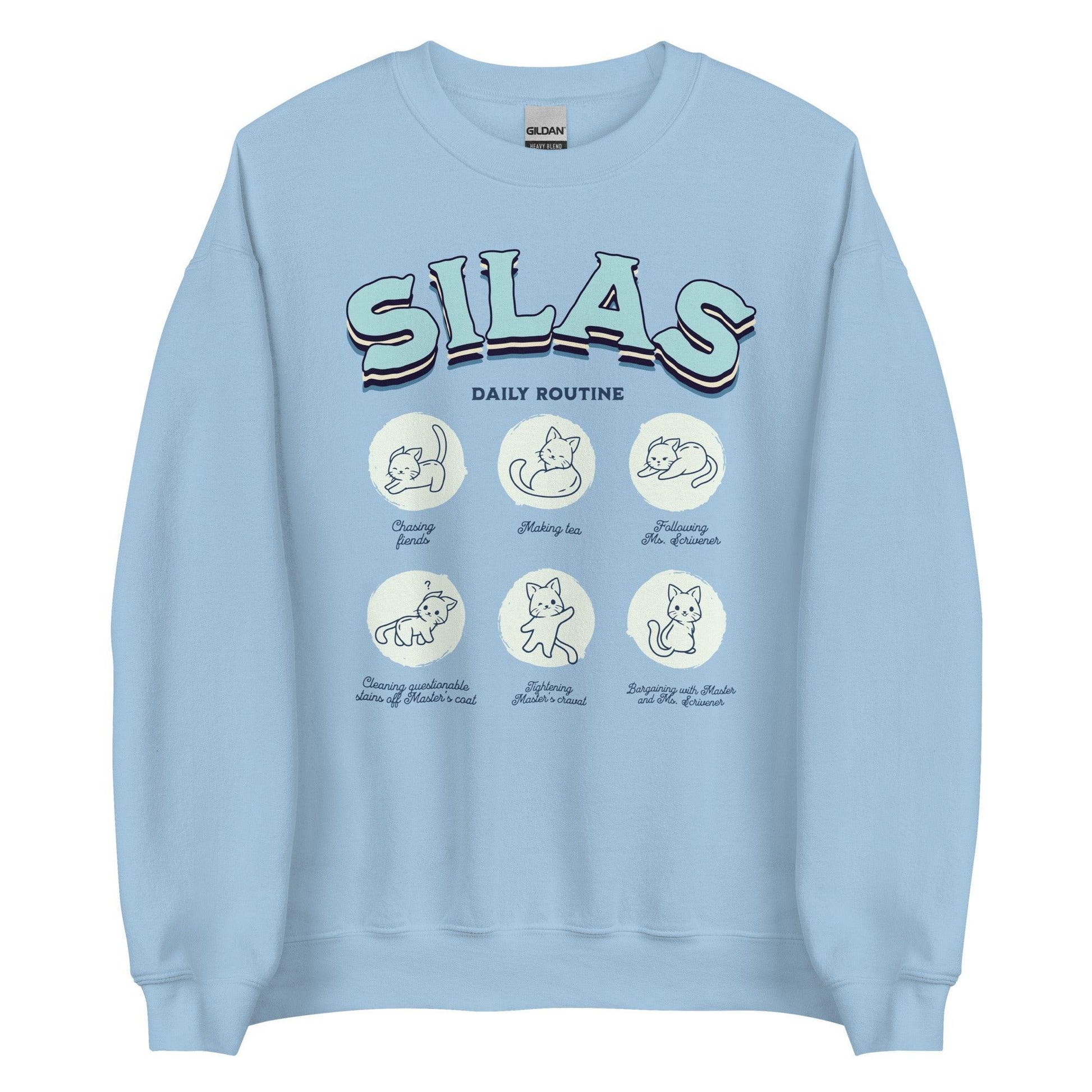 Silas Daily Routine Sweatshirt - The Bean Workshop - margaret rogerson, sorcery of thorns, sweatshirt