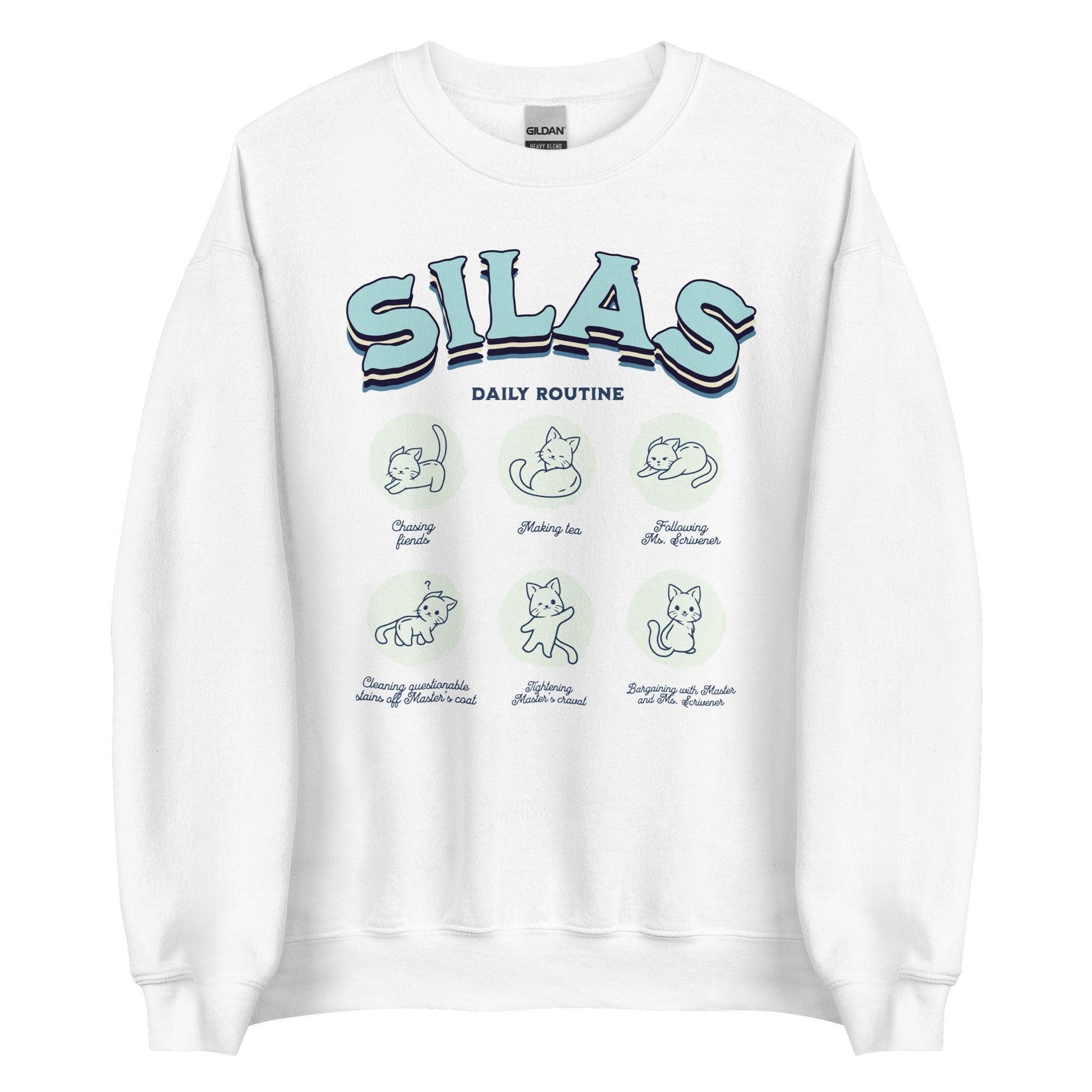 Silas Daily Routine Sweatshirt - The Bean Workshop - margaret rogerson, sorcery of thorns, sweatshirt