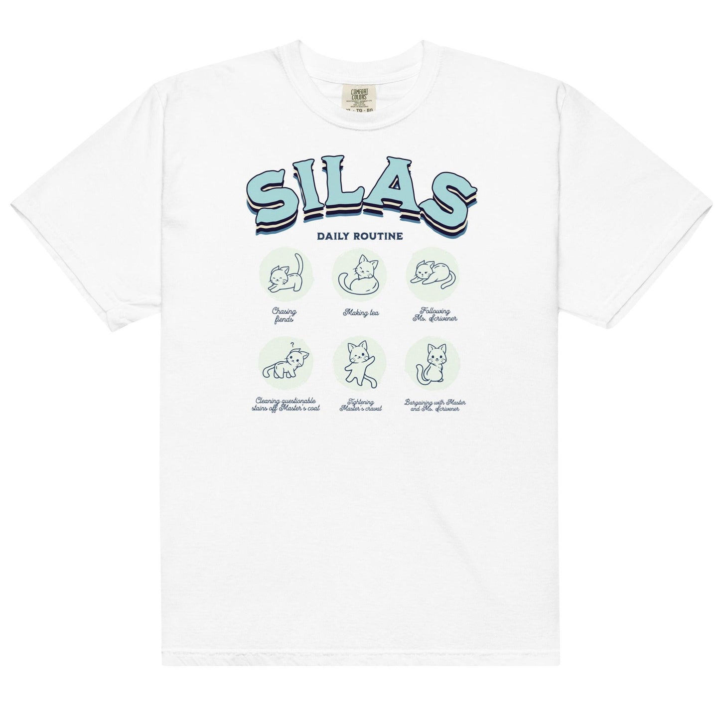 Silas Daily Routine Tee Shirt - The Bean Workshop - box tee, margaret rogerson, sorcery of thorns