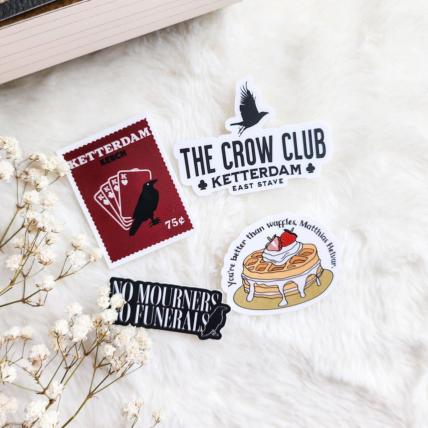 Six of Crows Stickers Bundle of 4 - The Bean Workshop - 