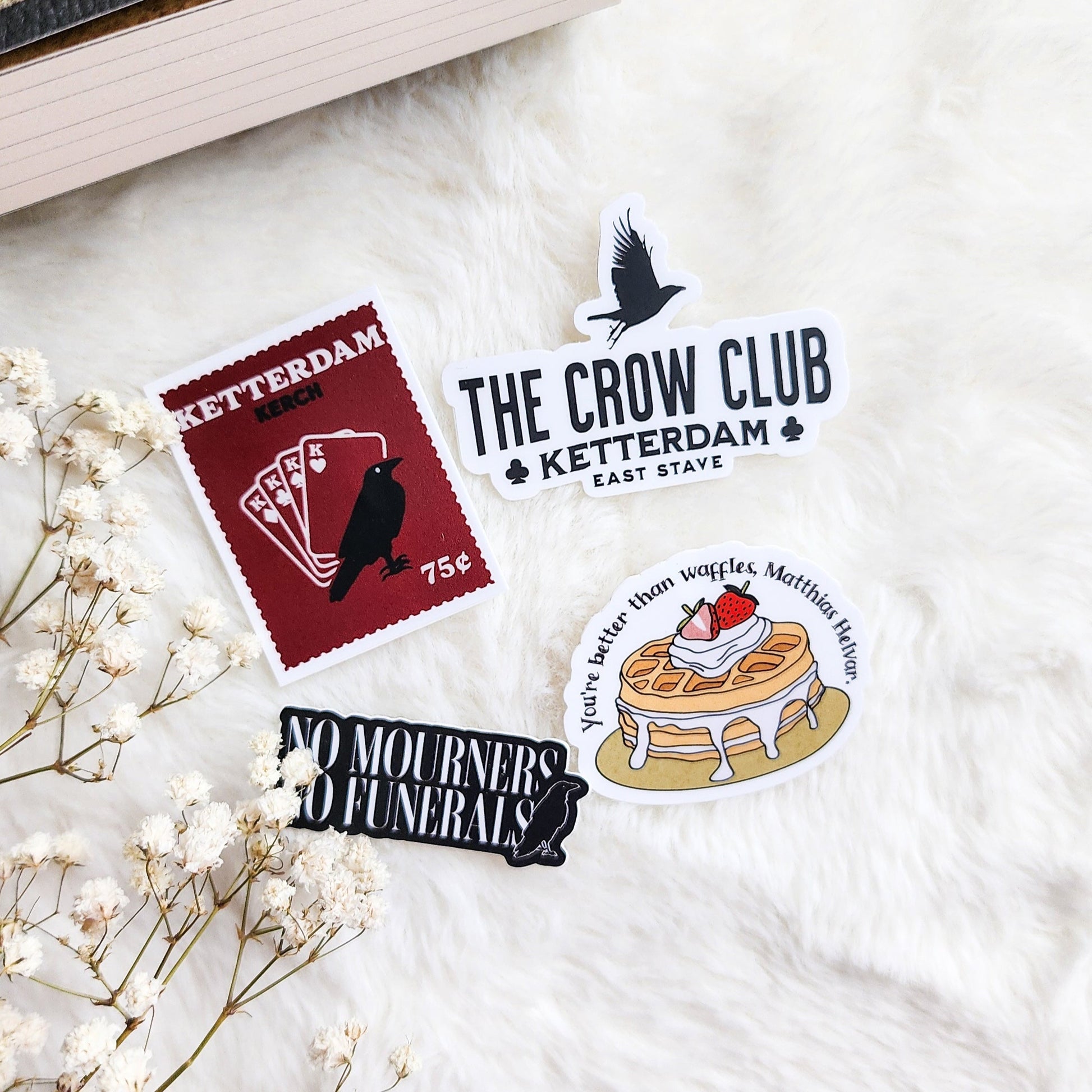 Six of Crows Stickers Bundle of 4 - The Bean Workshop - 