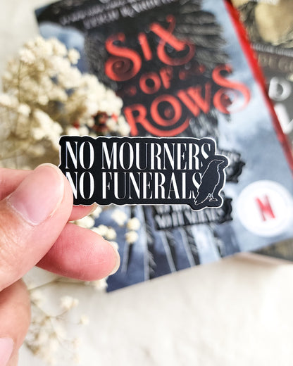 Six of Crows Stickers Bundle of 4 - The Bean Workshop - book lover gift, Bookish Gift, bookish sticker, Crooked Kingdom, die cut sticker, fantasy sticker, Grishaverse, Inej Ghafa, Kaz Brekker, leigh bardugo, six of crows, Six of Crows merch, sticker, sticker bundle