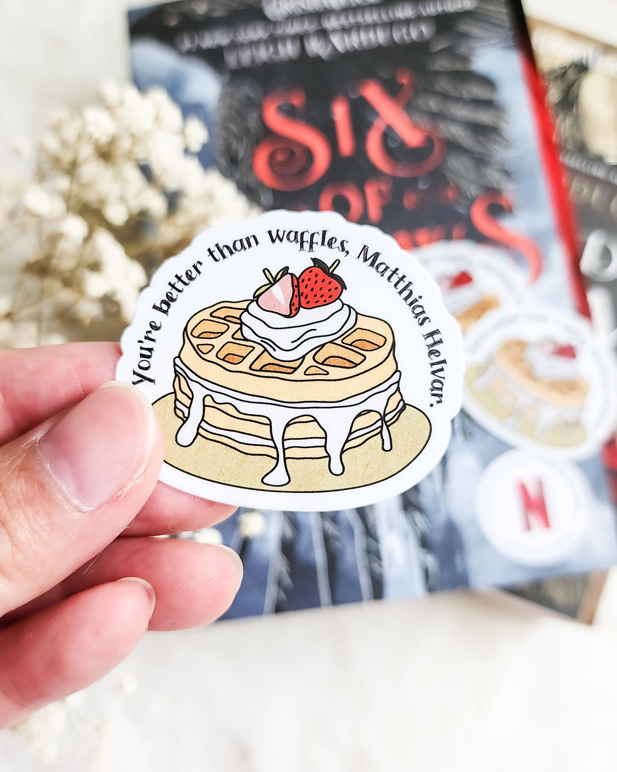 Six of Crows Stickers Bundle of 4 - The Bean Workshop - book lover gift, Bookish Gift, bookish sticker, Crooked Kingdom, die cut sticker, fantasy sticker, Grishaverse, Inej Ghafa, Kaz Brekker, leigh bardugo, six of crows, Six of Crows merch, sticker, sticker bundle