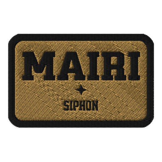 Sloane Mairi Embroidered Name Tag - The Bean Workshop - Basgiath, Bookish Embroidered Patch, Booktok, Empyrean Series, Fantasy Quote., Fourth Wing Merch, Iron Flame Quote, Its Been My Honor, Mairi Quote Patch, name tag, patch, Rebecca Yarros, Riders Quadrant, Romantasy, Sad Book Merch
