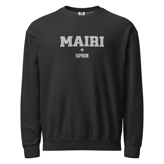 Sloane Mairi Siphon Embroidered Fleece Crewneck Sweatshirt - The Bean Workshop - Basgiath, Booktok, Cozy Reader, Embroidered Bookish Sweatshirt, Empyrean Series, Fantasy Apparel, Fourth Wing Merch, Iron Flame, Mairi Siphon Fleece Sweatshirt, Premium, Romantasy, Signet Power, sweatshirt, White Embroidery