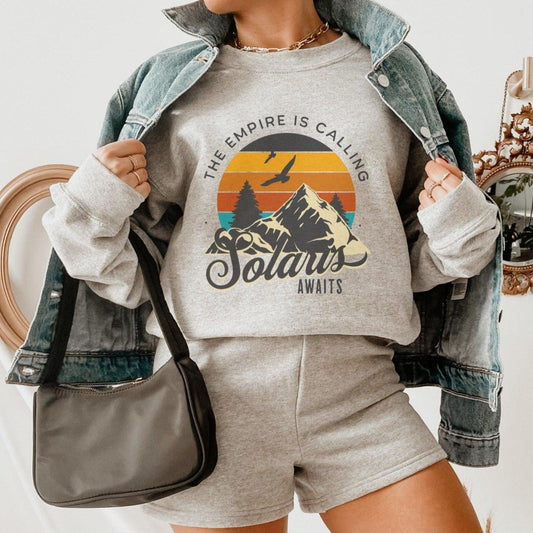 Solaris Awaits Sweatshirt - The Bean Workshop - air awakens, elise kova, sweatshirt