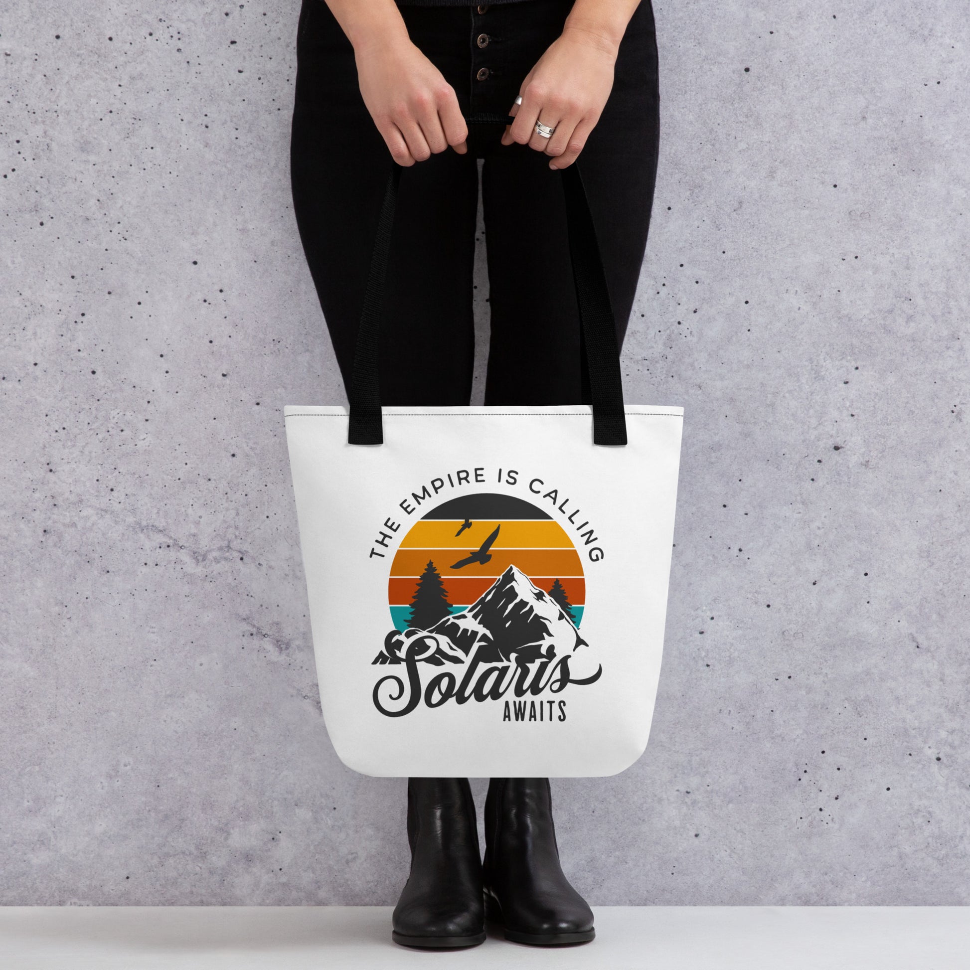 Solaris Awaits Tote Bag - The Bean Workshop - Air Awakens, Bookish Accessories, Elise Kova, Elise Kova Merch, Solaris Awaits, Tote Bags, Totes, Vhalla Yarl Solaris
