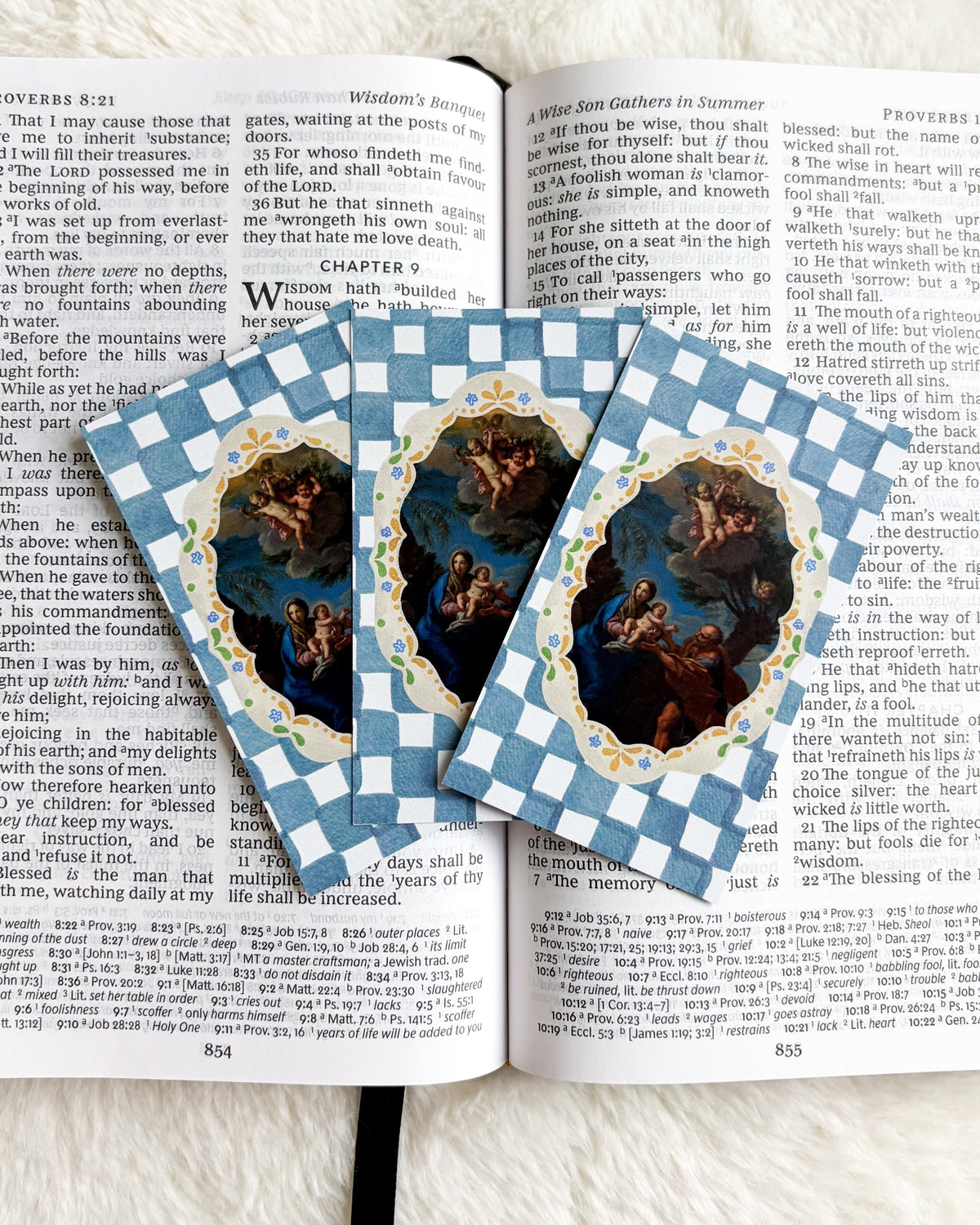 St. Joseph Prayer Card & Bookmark - The Bean Workshop - archangel, Baptism, Catholic, children, Confirmation, faith gift, First Communion, guardian angel, Hail Mary, Holy Family, prayer card, St. Joseph, St. Michael