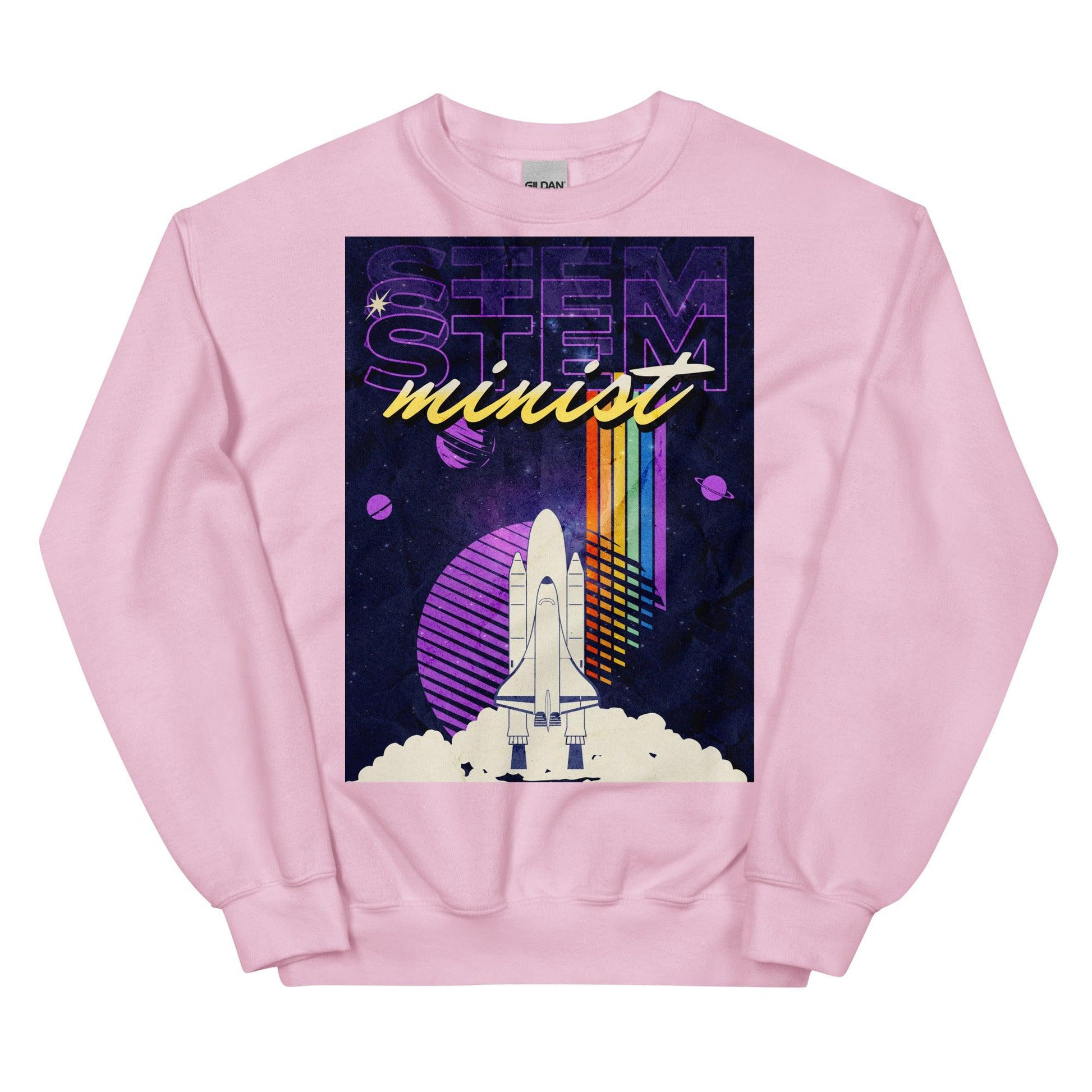 STEM-Minist Sweatshirt - The Bean Workshop - Ali Hazelwood, love on the brain, STEM, STEM-Minist, sweater, sweatshirt, the love hypothesis