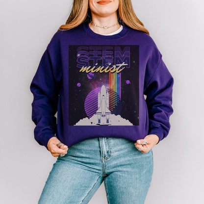 STEM-Minist Sweatshirt - The Bean Workshop - Ali Hazelwood, love on the brain, STEM, STEM-Minist, sweater, sweatshirt, the love hypothesis