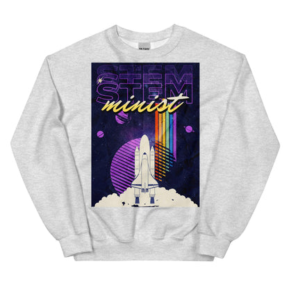 STEM-Minist Sweatshirt - The Bean Workshop - Ali Hazelwood, love on the brain, STEM, STEM-Minist, sweater, sweatshirt, the love hypothesis