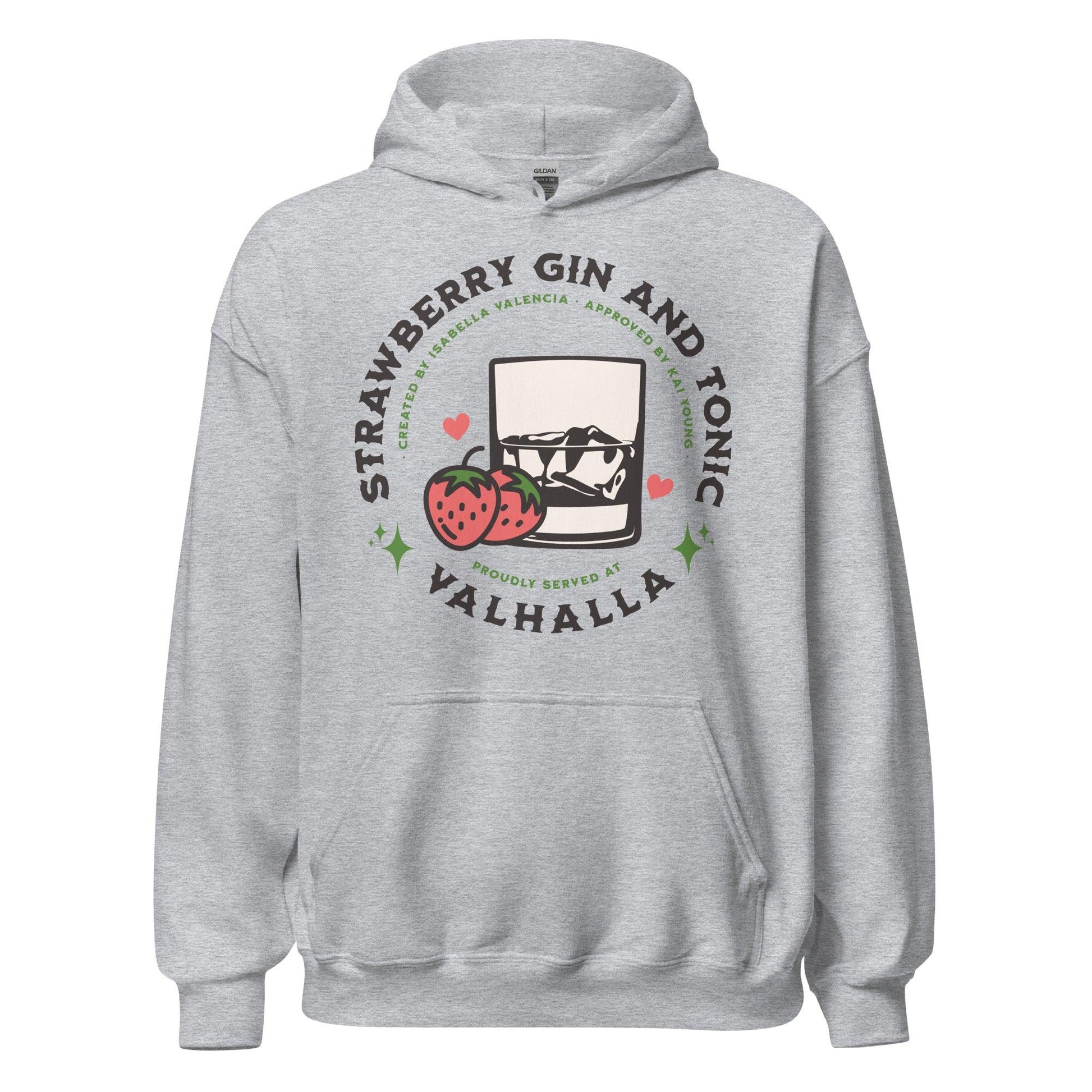 Strawberry Gin and Tonic Isabella and Kai Hoodie - The Bean Workshop - Ana Huang, hoodie, Isabella and Kai, Kings of Sin, strawberry gin and tonic