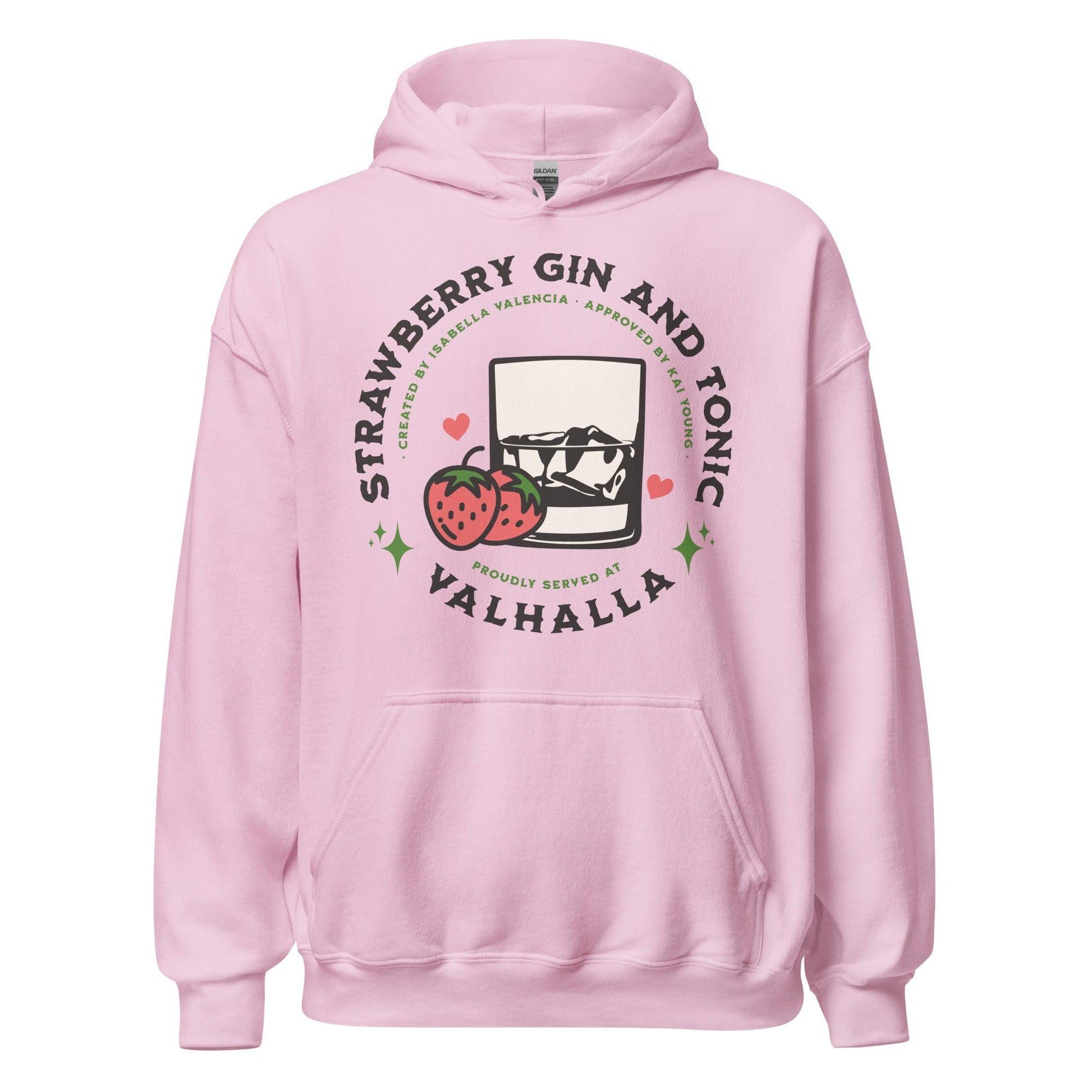 Strawberry Gin and Tonic Isabella and Kai Hoodie - The Bean Workshop - Ana Huang, hoodie, Isabella and Kai, Kings of Sin, strawberry gin and tonic