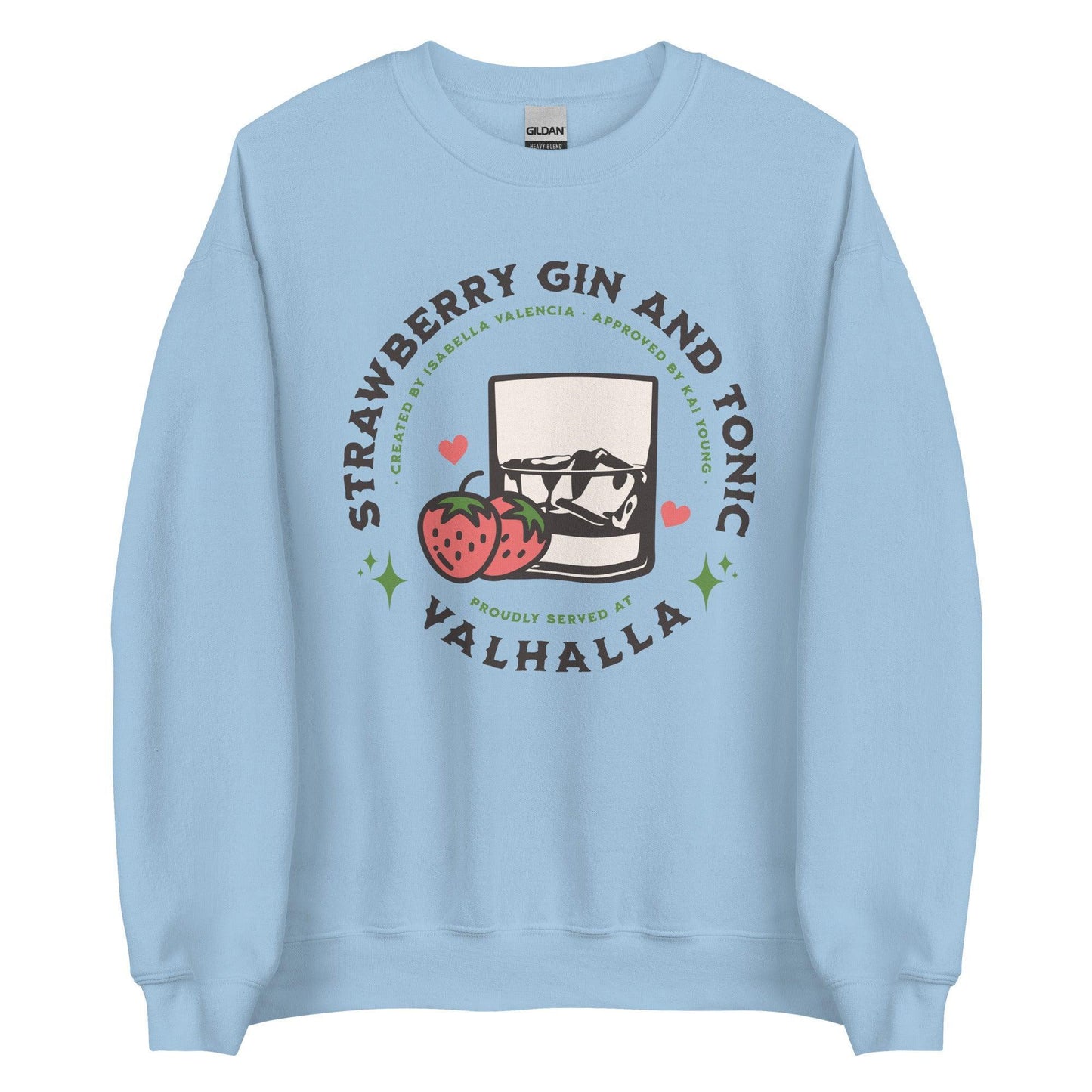 Strawberry Gin and Tonic Isabella and Kai Sweatshirt - The Bean Workshop - ana huang, kings of sin, sweatshirt