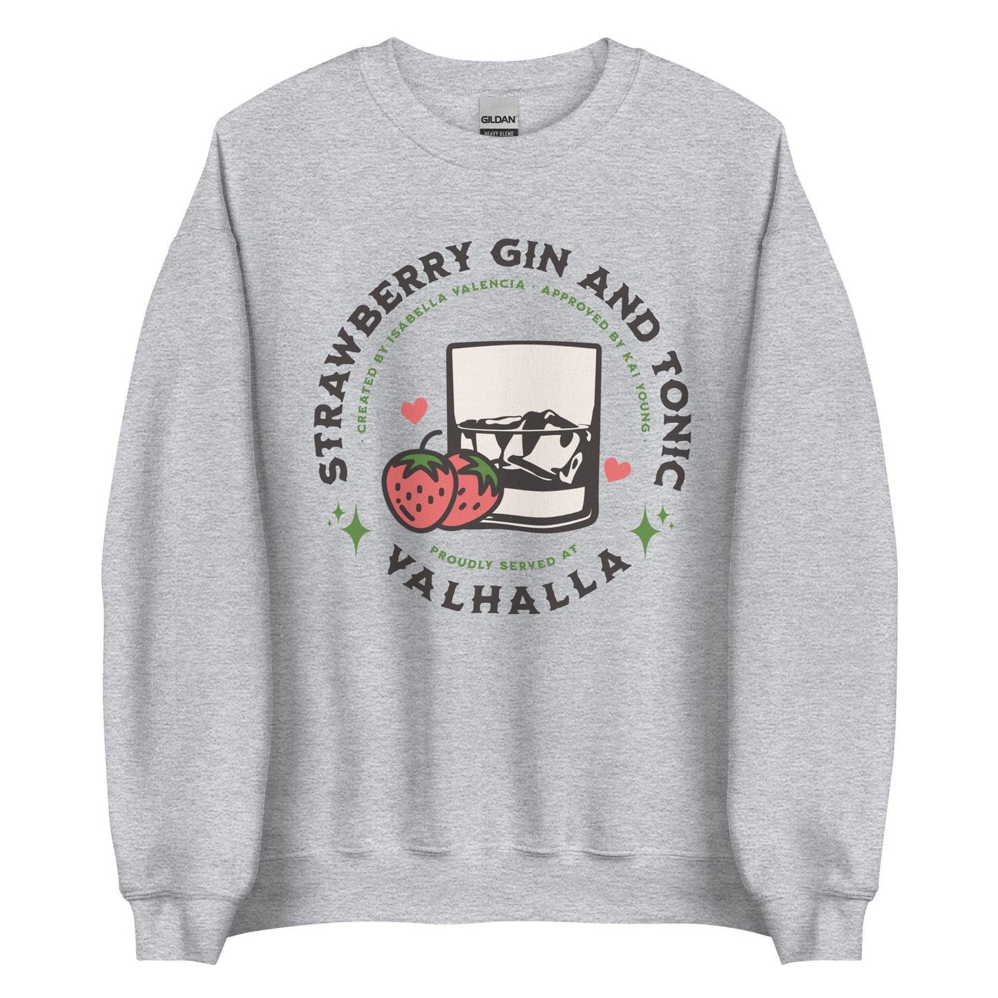 Strawberry Gin and Tonic Isabella and Kai Sweatshirt - The Bean Workshop - ana huang, kings of sin, sweatshirt