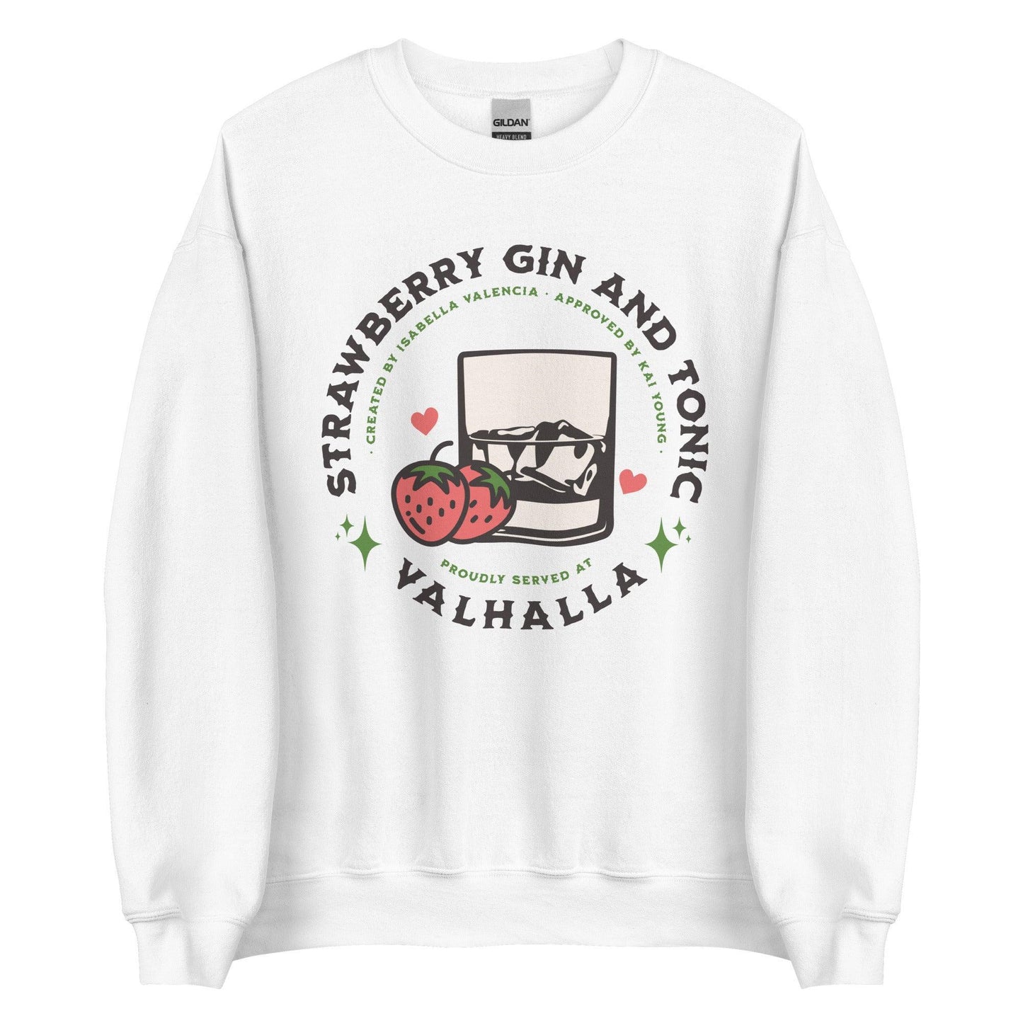 Strawberry Gin and Tonic Isabella and Kai Sweatshirt - The Bean Workshop - ana huang, kings of sin, sweatshirt
