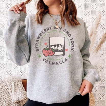 Strawberry Gin and Tonic Isabella and Kai Sweatshirt - The Bean Workshop - ana huang, kings of sin, sweatshirt